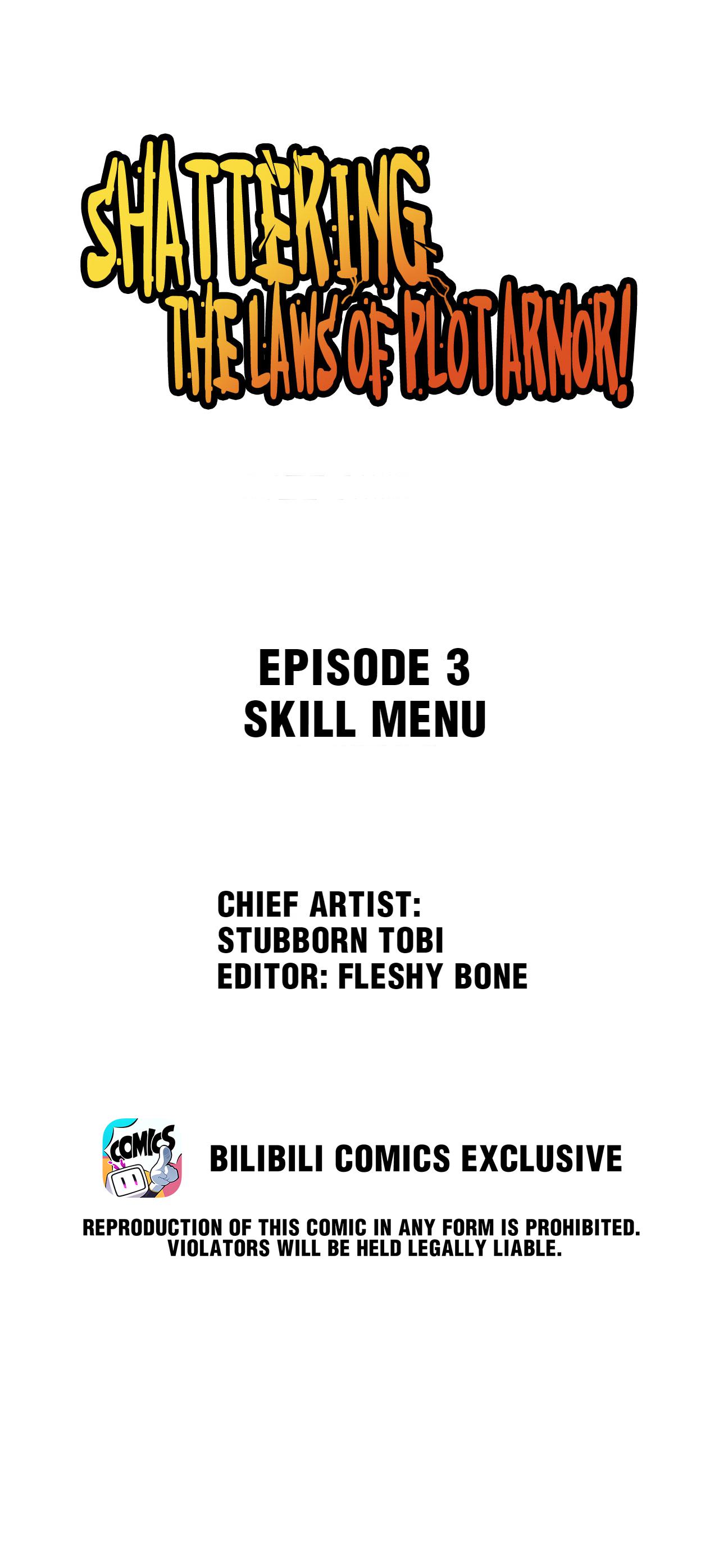 Shattering the Laws of Plot Armor! Skill Menu 第6页