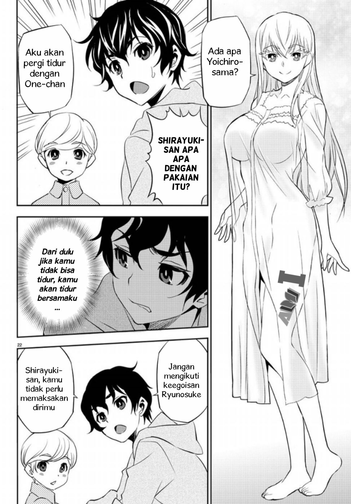Oshikake Maid Shirayuki-san "Pengenalan dari Membaca Warna Mata 3P!" 第28页