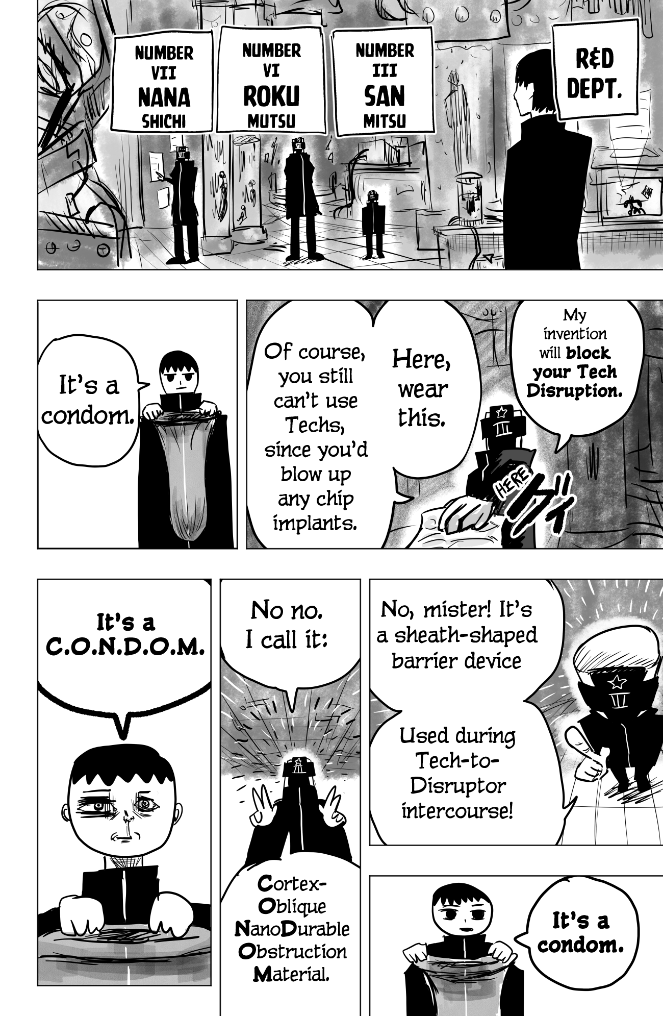 TEKNO: Sci-Fi Shonen Manga! Condoms, Semen, and Mission Start! 第4页