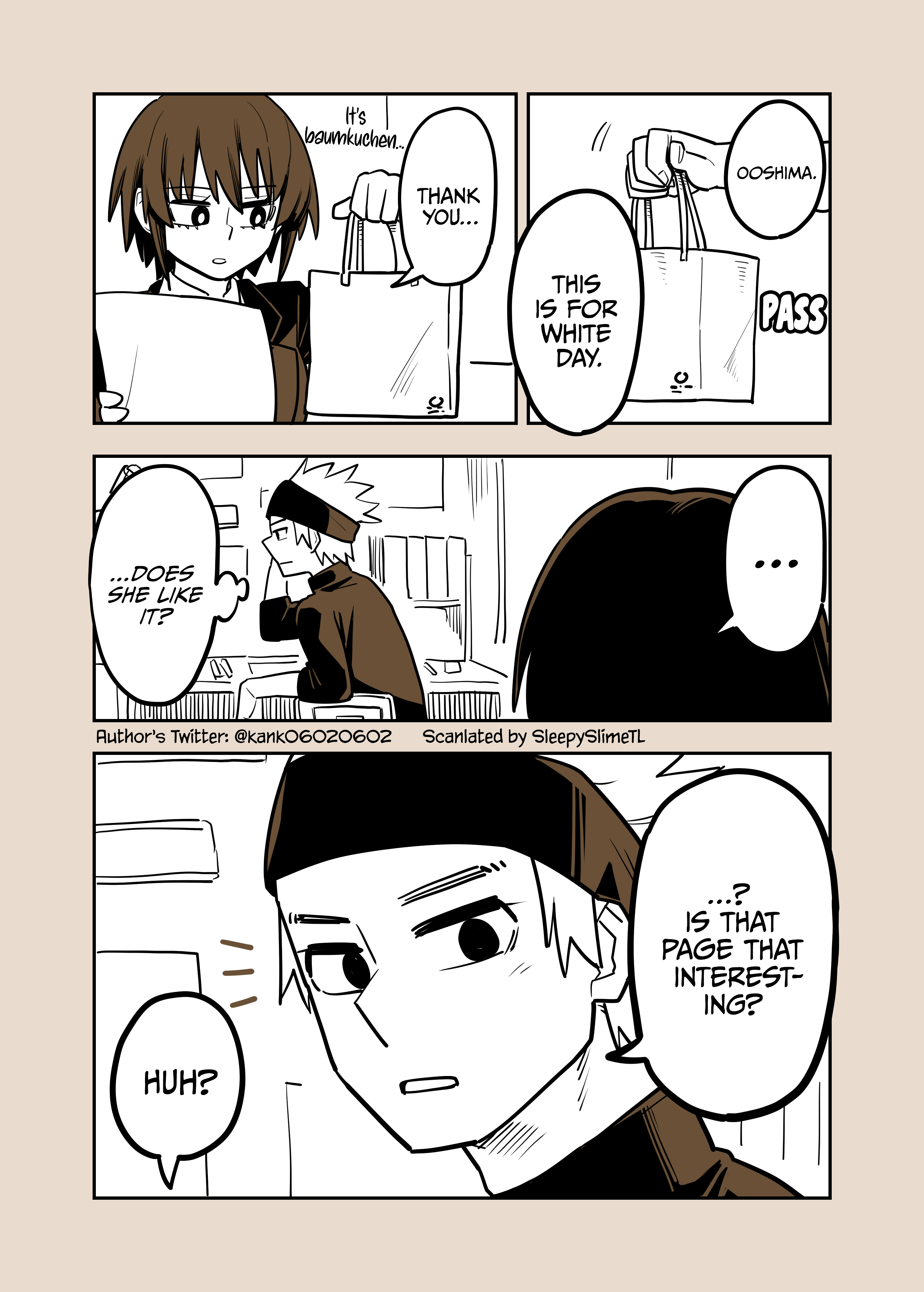 The Manga Freak and the Oddball White Day 第1页