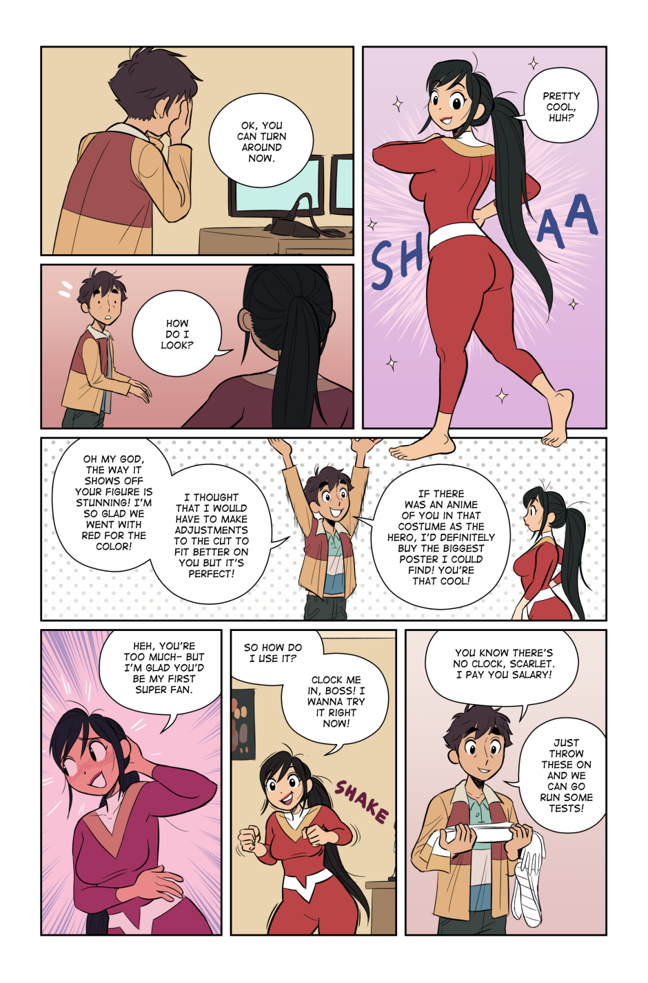 The Red Muscle Wow! My first day as a superhero! 第10页