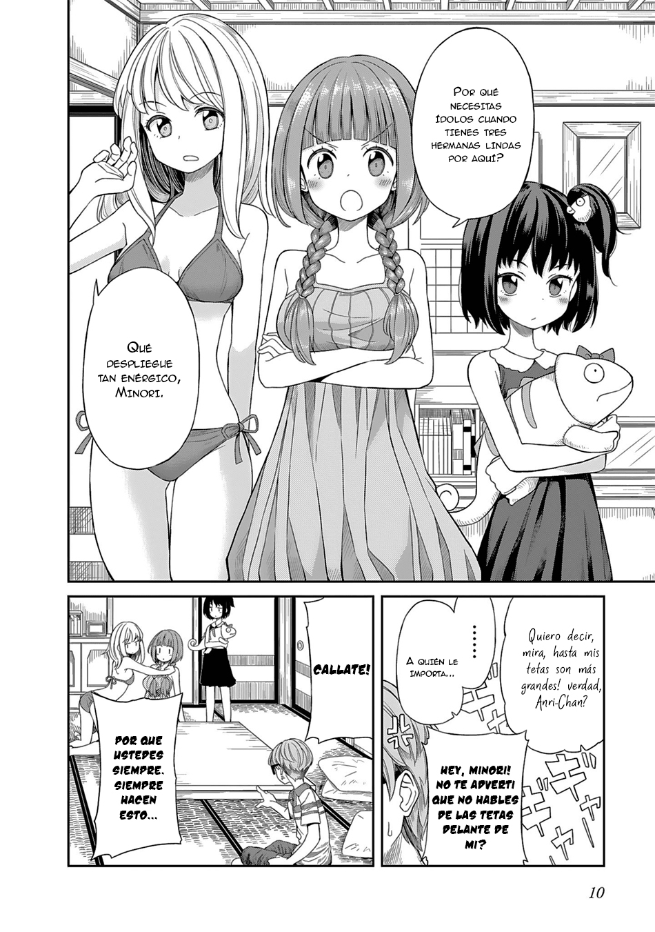 Hinomoto Sanshimai wa Kamatte Hoshii Las preocupaciones del joven Sacchan 第7页