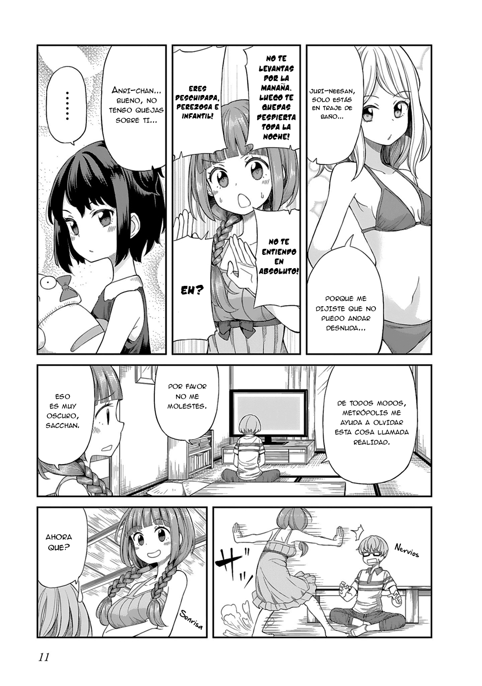 Hinomoto Sanshimai wa Kamatte Hoshii Las preocupaciones del joven Sacchan 第8页