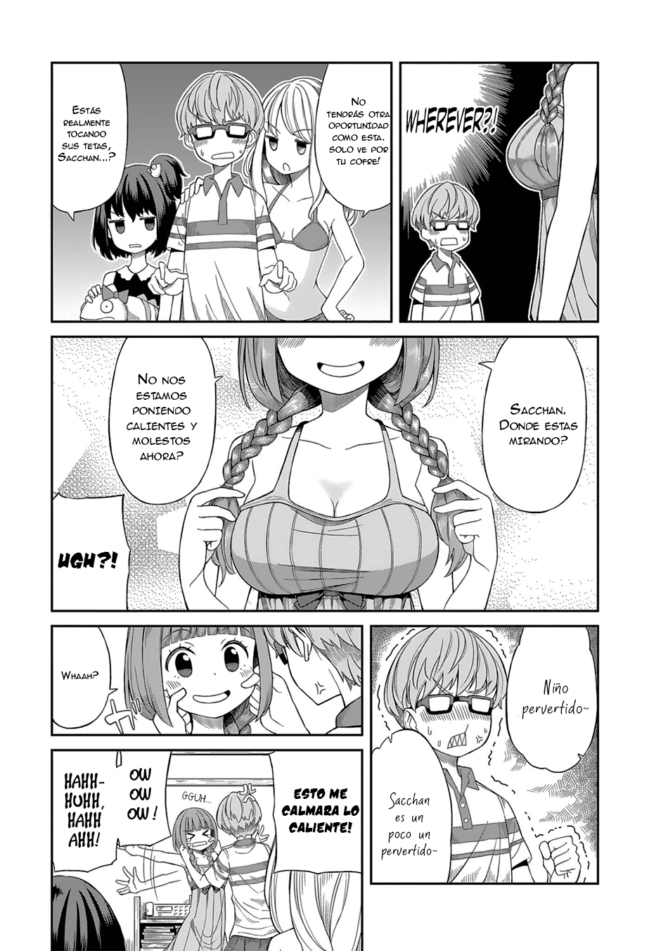 Hinomoto Sanshimai wa Kamatte Hoshii Las preocupaciones del joven Sacchan 第10页