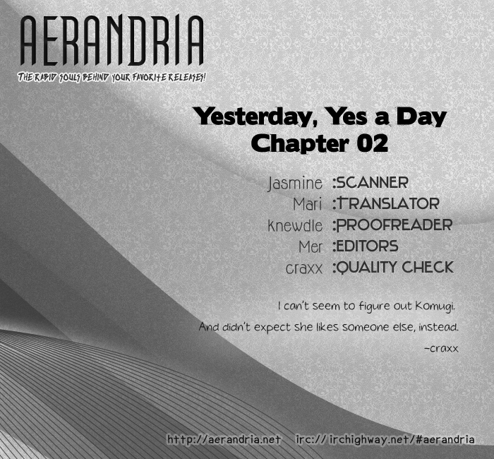 Yesterday, Yes a Day Vol. 1 Ch. 2 第3页
