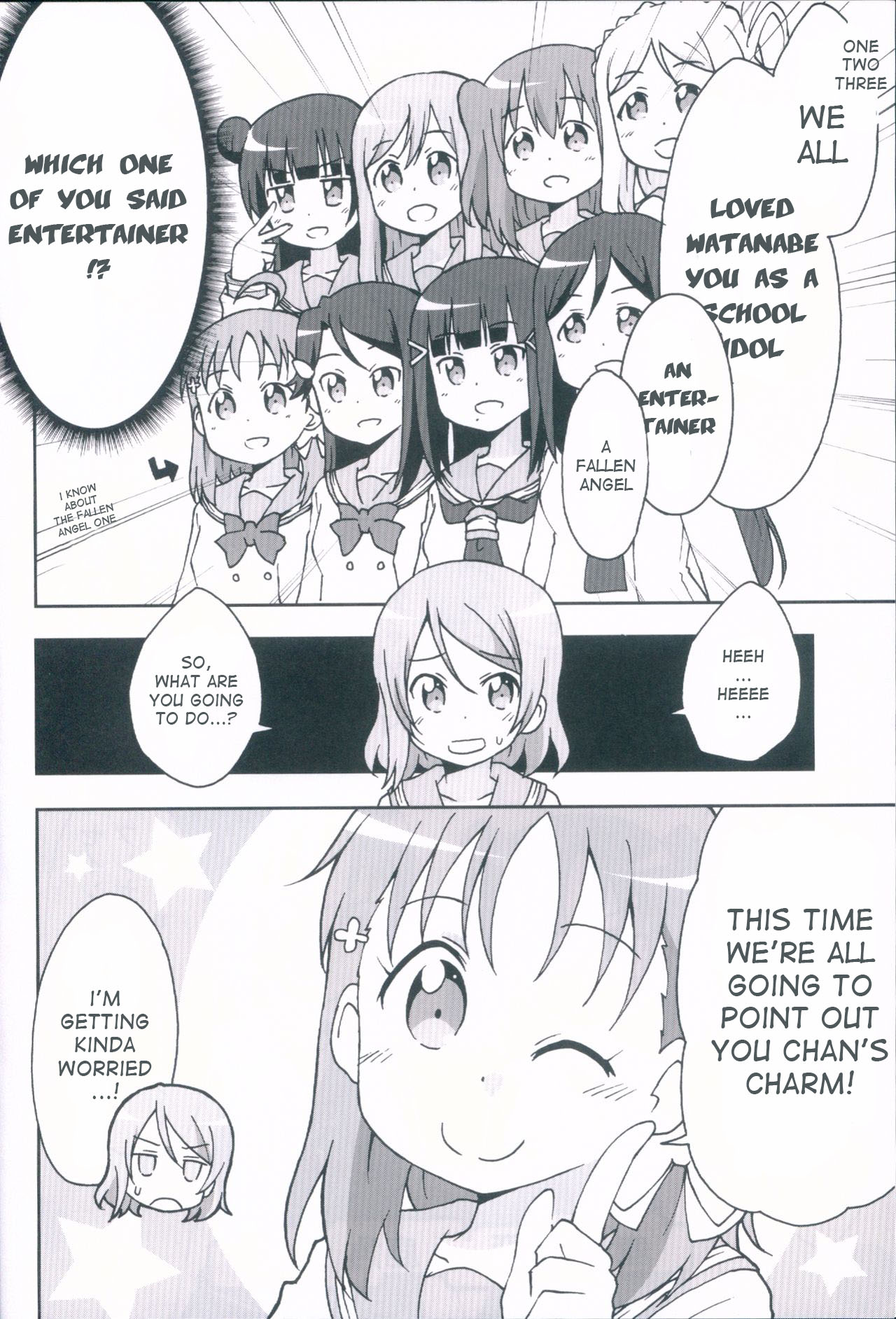 Love Live! Sunshine!! - Aqours talk Watanabe You the Beloved Entertainer (Doujinshi) 第4页