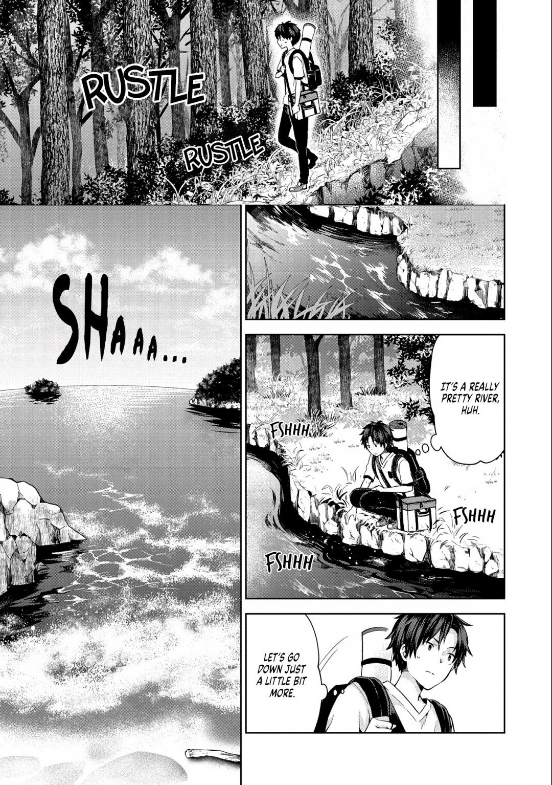 Isekai ni Ten'i Shitara Yama no Naka datta. Handou de Tsuyosa yori mo Kaitekisa wo Erabimashita Vol. 1 Ch. 1 第13页