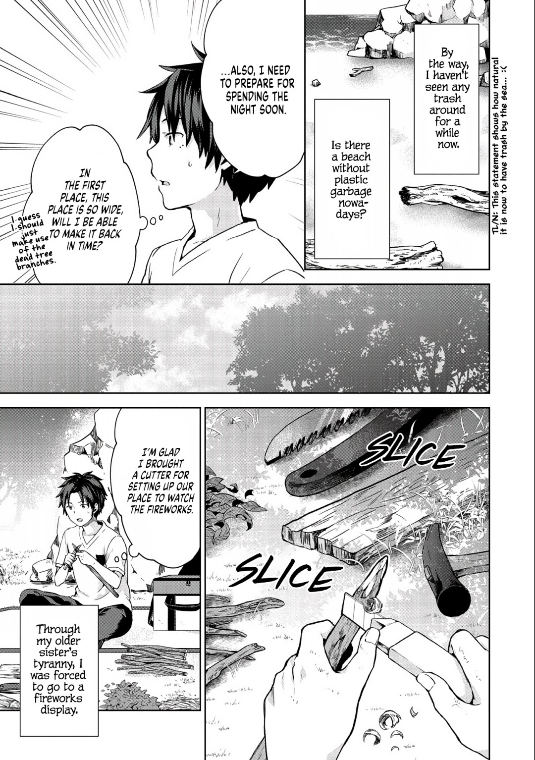 Isekai ni Ten'i Shitara Yama no Naka datta. Handou de Tsuyosa yori mo Kaitekisa wo Erabimashita Vol. 1 Ch. 1 第15页