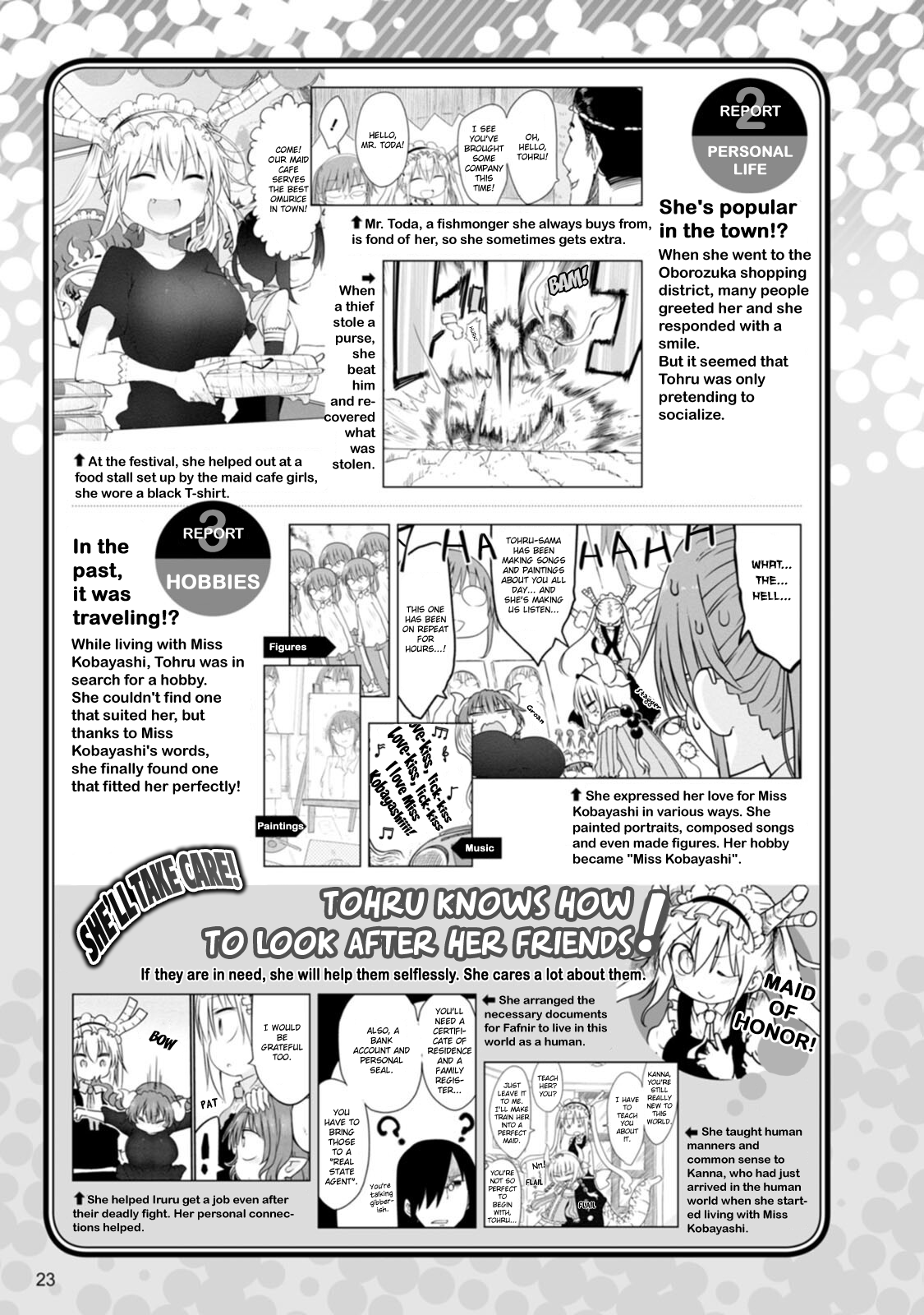 Kobayashi-san Chi no Maid Dragon Official Guidebook Tohru - Character Profile 第4页