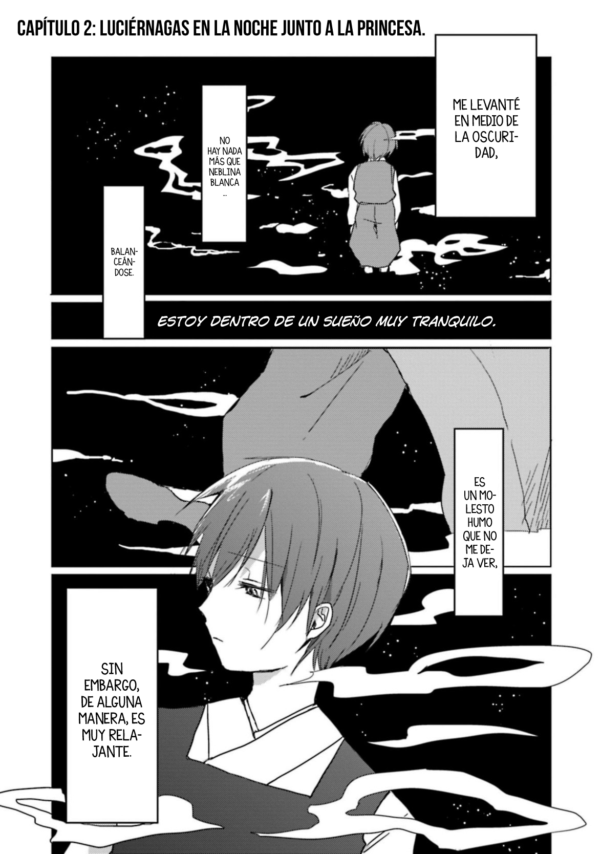 Ningen ni Koi shita Oni wa Warau luciérnagas en la noche junto a la princesa 第2页