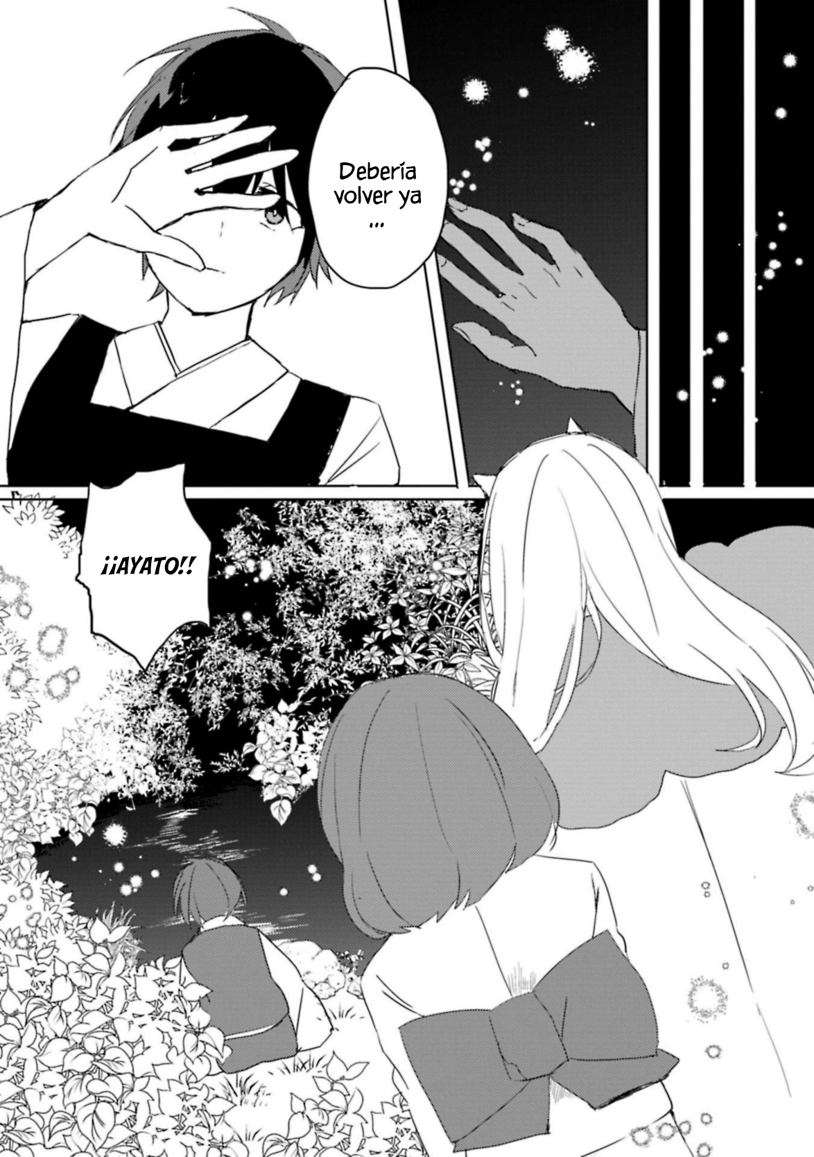 Ningen ni Koi shita Oni wa Warau luciérnagas en la noche junto a la princesa 第19页
