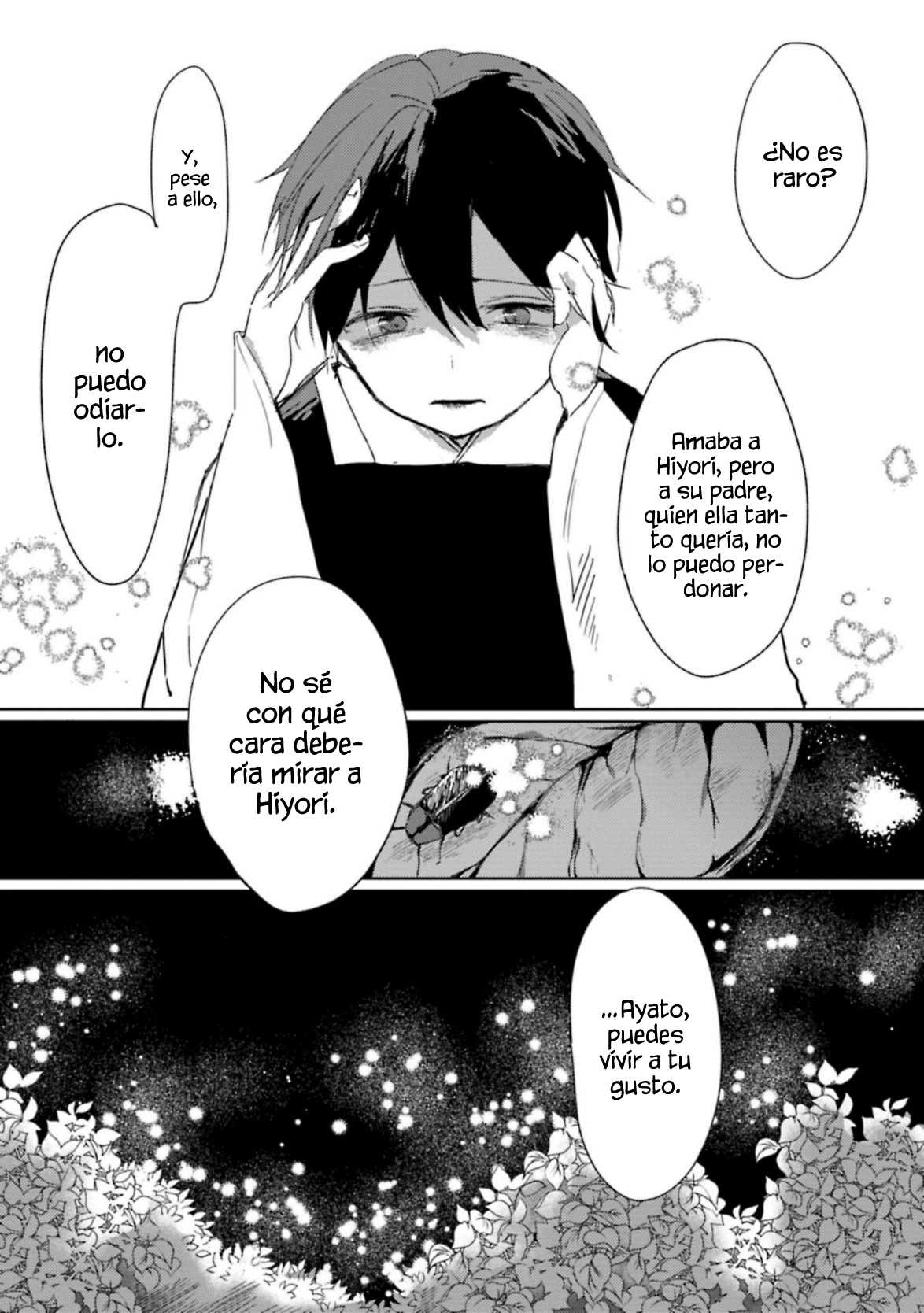 Ningen ni Koi shita Oni wa Warau luciérnagas en la noche junto a la princesa 第25页