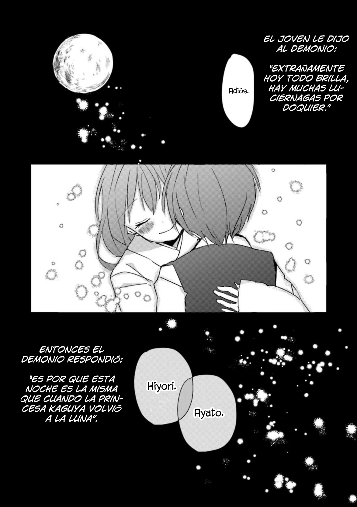 Ningen ni Koi shita Oni wa Warau luciérnagas en la noche junto a la princesa 第30页