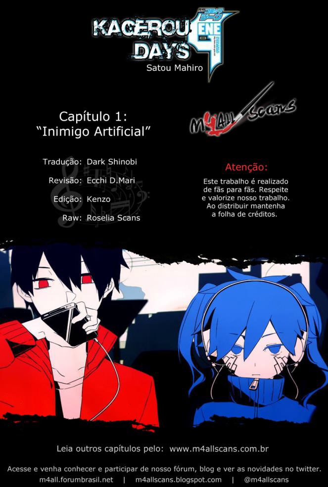 Kagerou Daze Capítulo 1:  Inimigo Artificial I 第1页