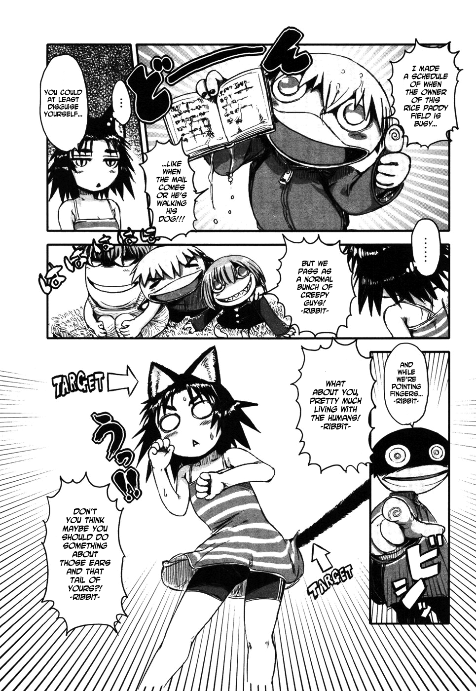 Neko Musume Michikusa Nikki Lending a cat's paw on a lazy day 第8页