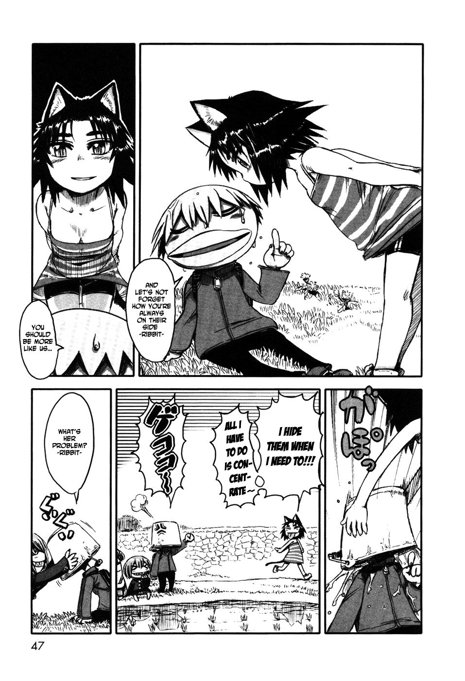 Neko Musume Michikusa Nikki Lending a cat's paw on a lazy day 第9页