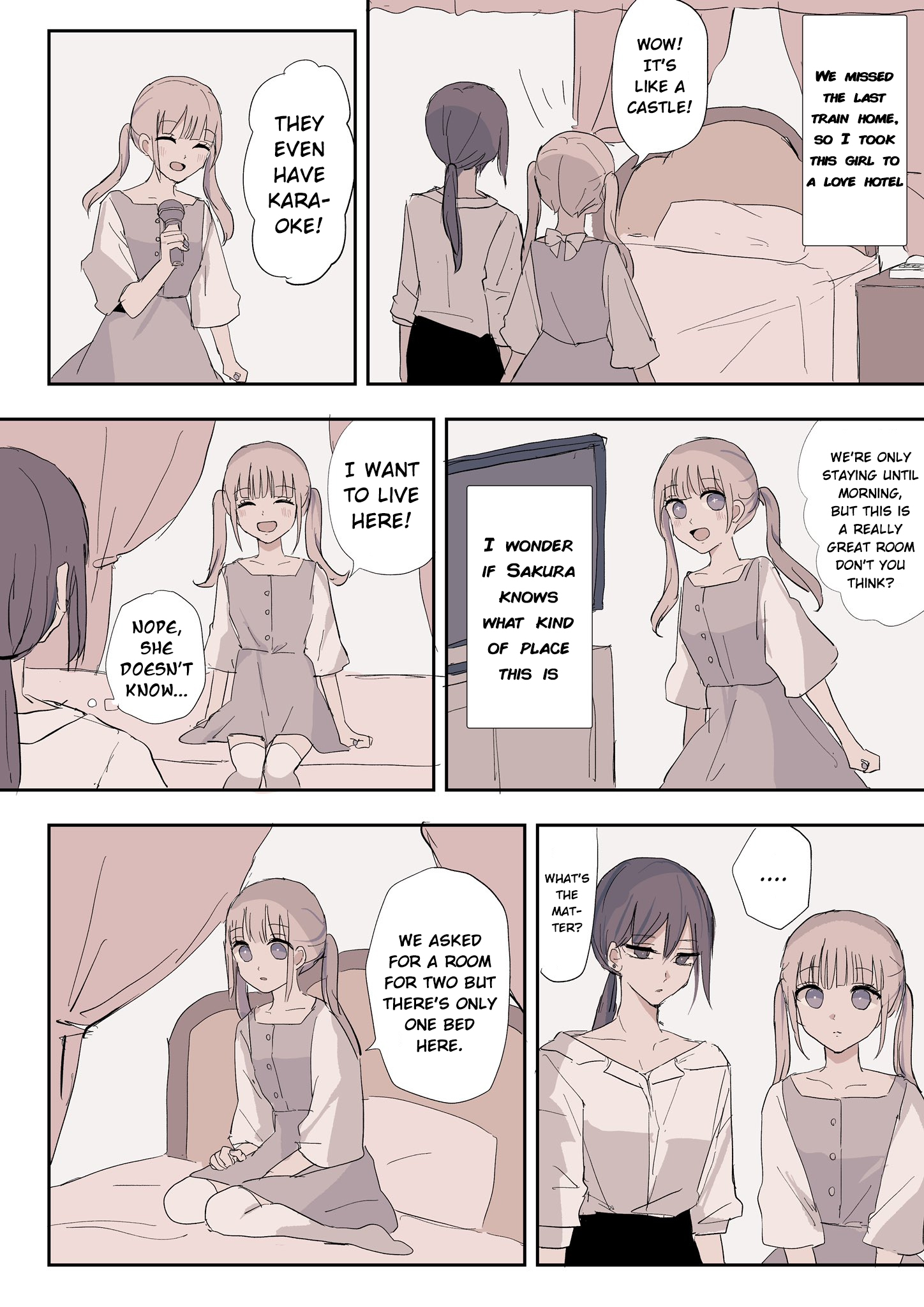 Saaya and Sakura A Story About an Innocent Girl Who Doesn’t Know What a Love Hotel Is and the Worried Girlfriend Who Is Dating Her 第1页
