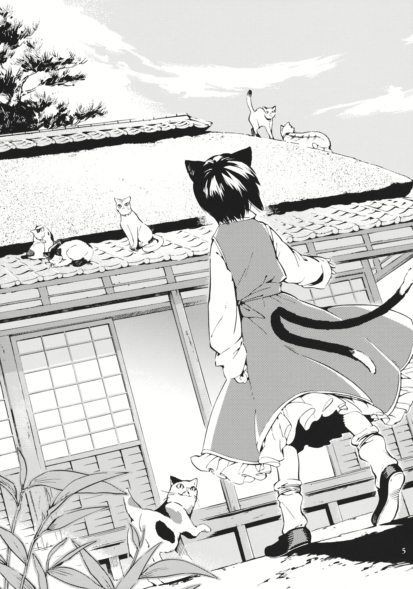 Touhou - Relation Valley Anthology (Doujinshi) Котячий будинок 第5页
