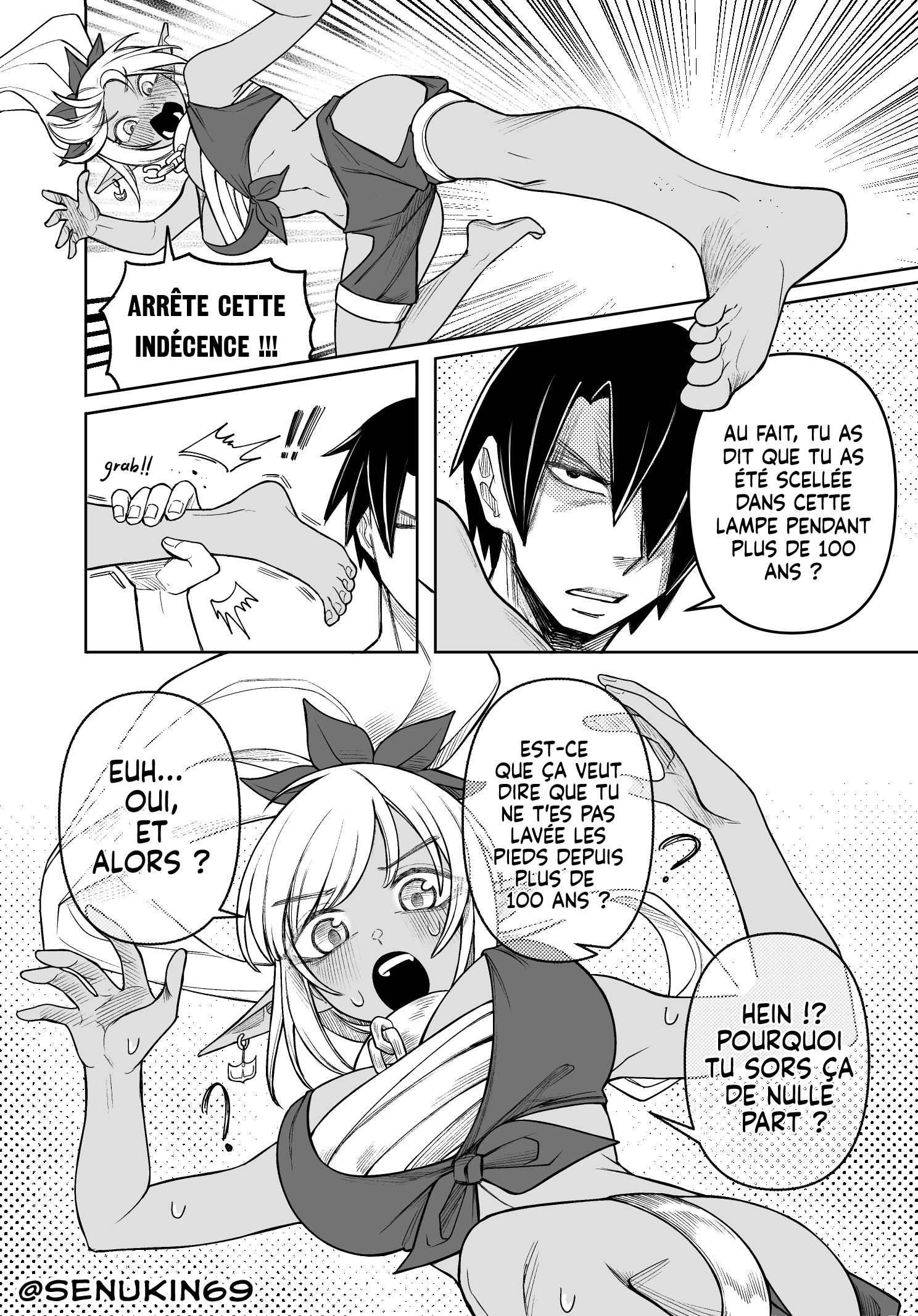 The Useless Genie and her Intrusive-thought Master Tu t'es lavée les pieds ? 第4页