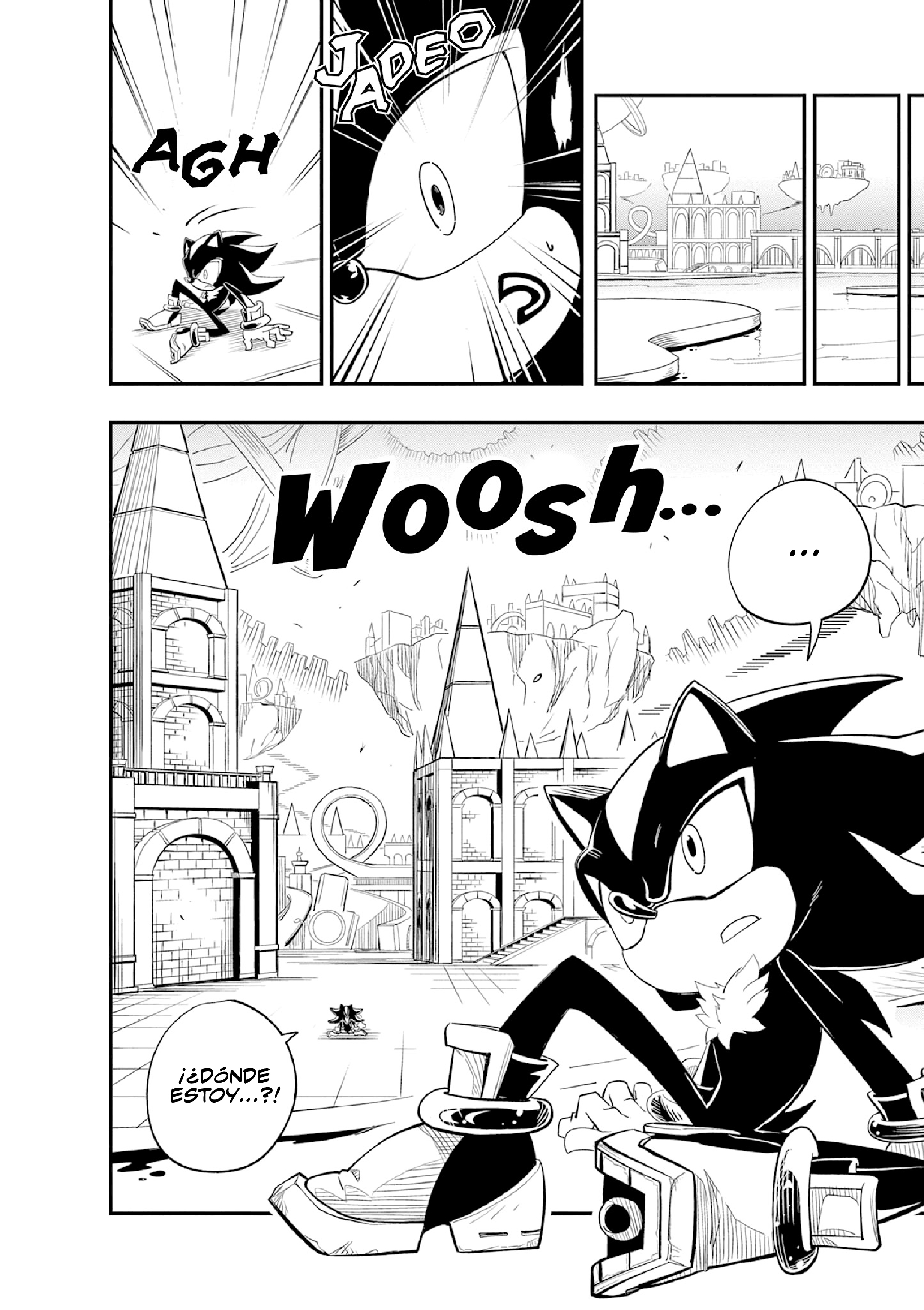 The Jet Black Hedgehog: Shadow the Hedgehog Gyoro del Espacio Blanco 第16页