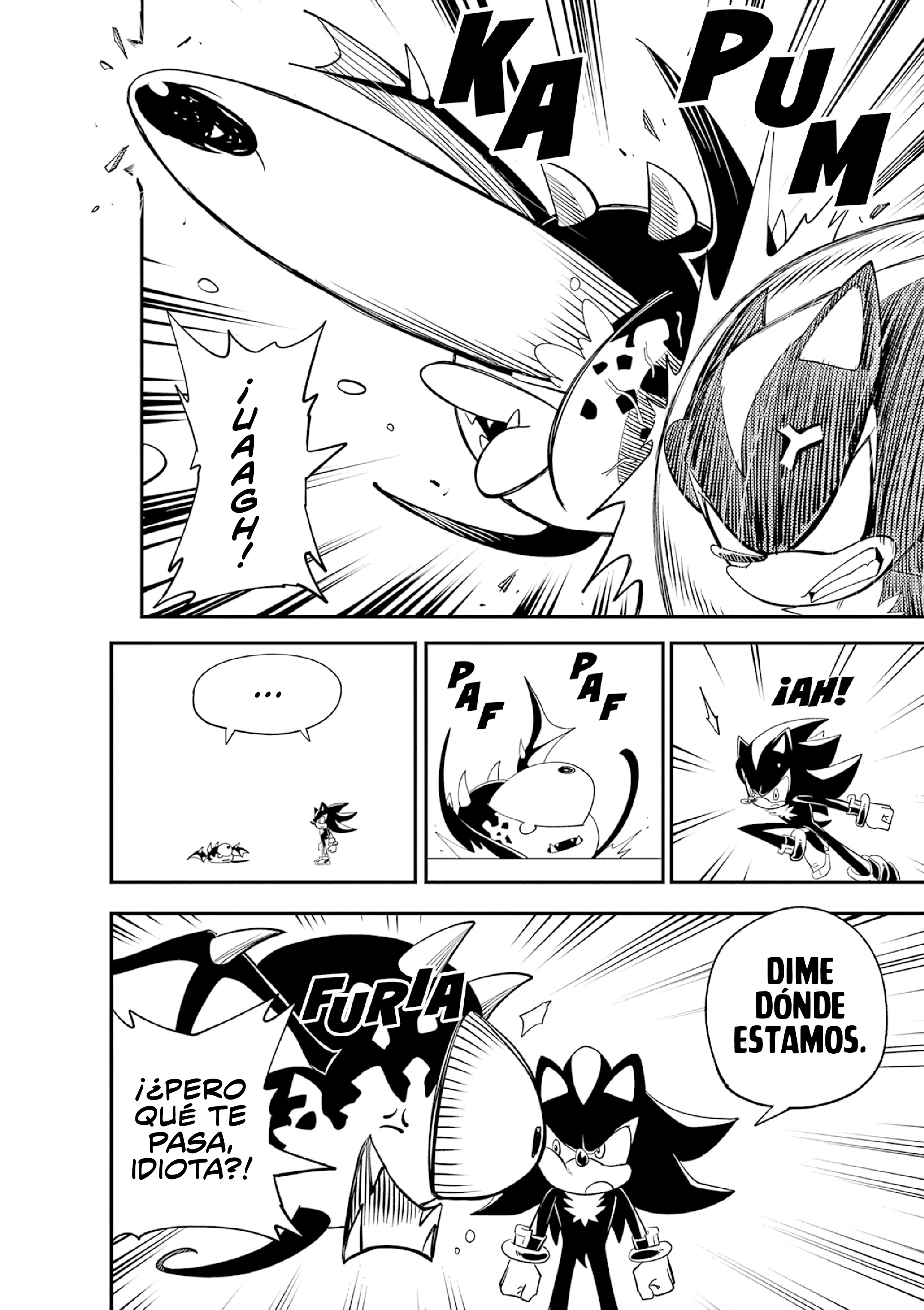 The Jet Black Hedgehog: Shadow the Hedgehog Gyoro del Espacio Blanco 第18页