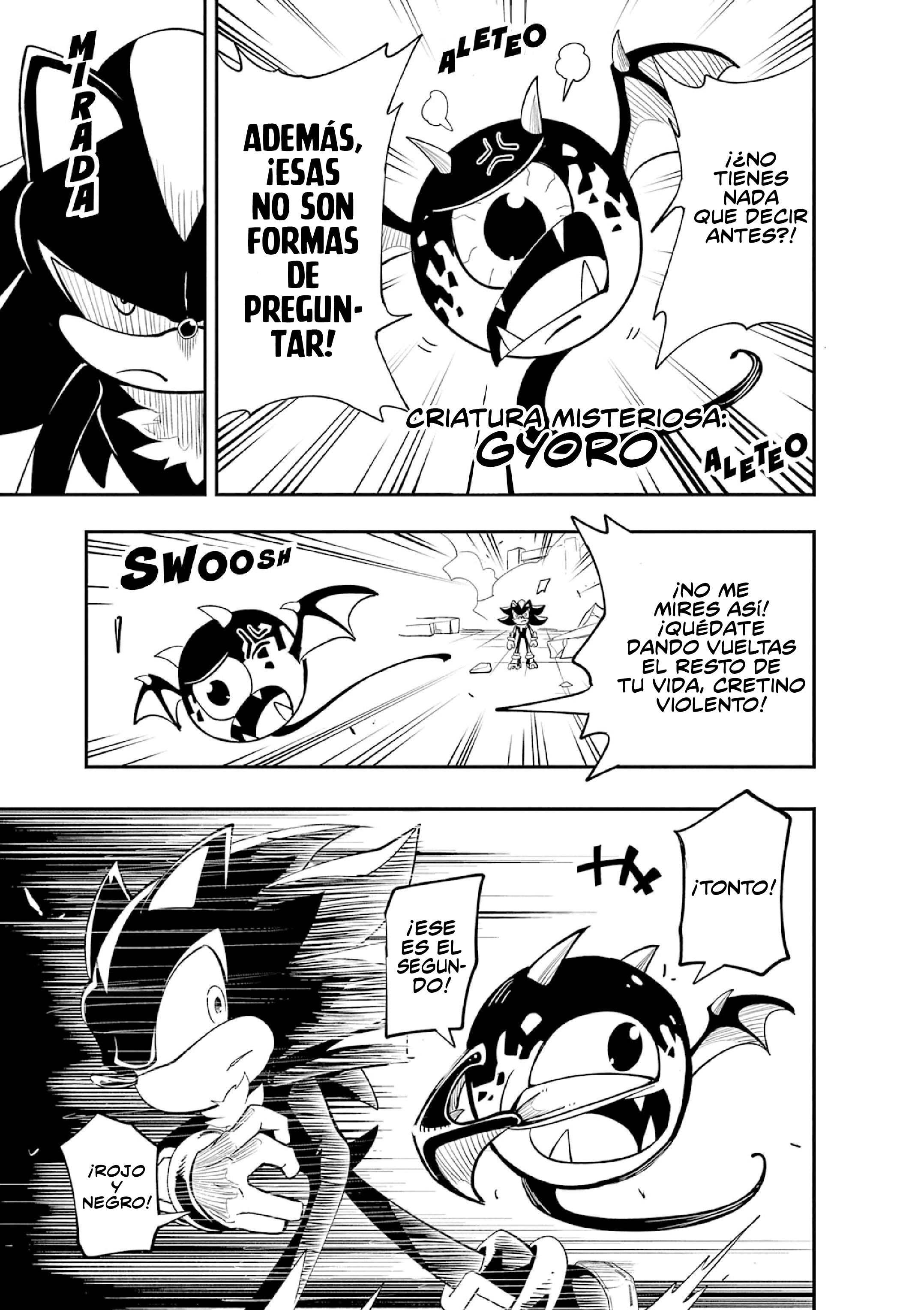 The Jet Black Hedgehog: Shadow the Hedgehog Gyoro del Espacio Blanco 第19页