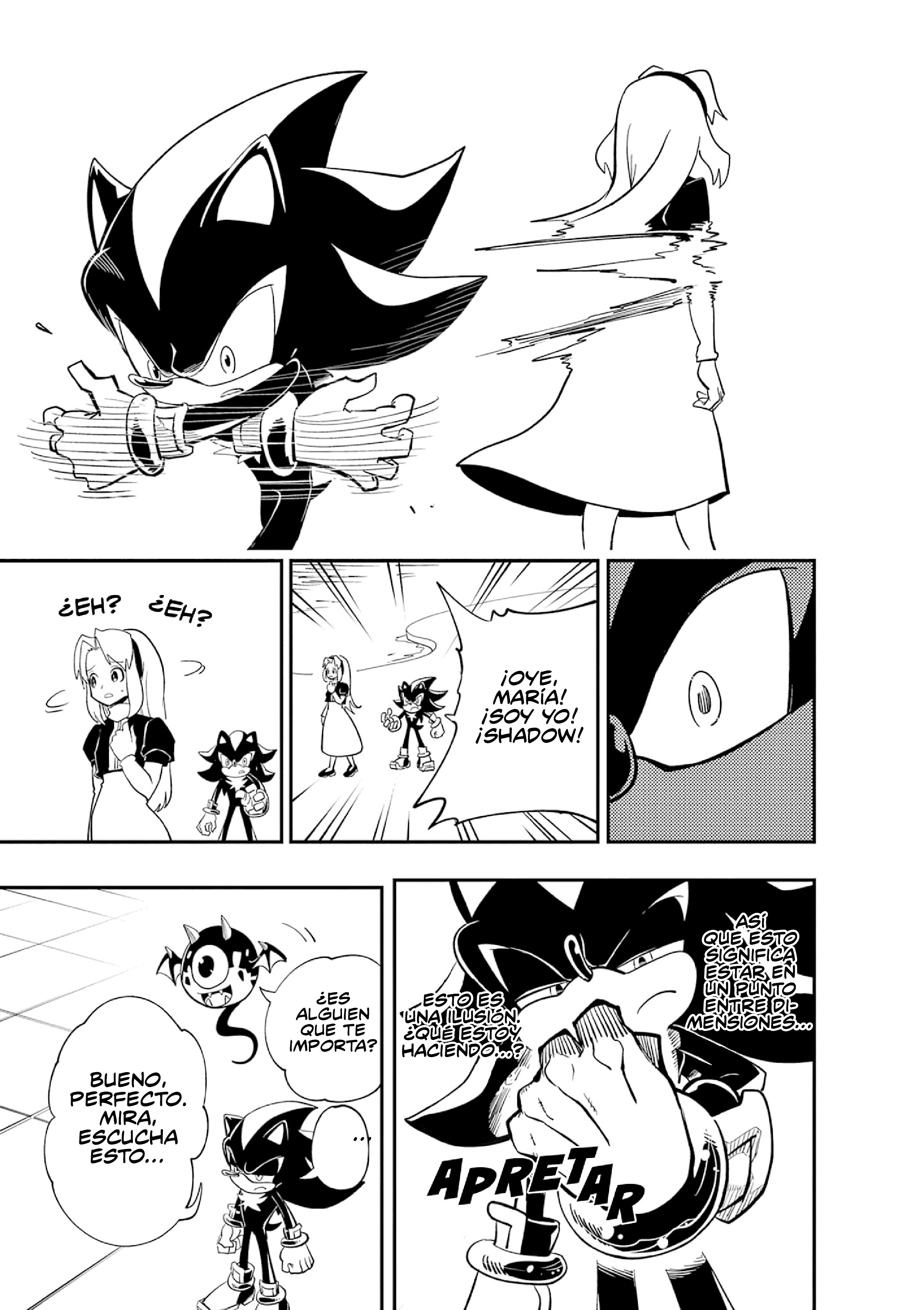 The Jet Black Hedgehog: Shadow the Hedgehog Gyoro del Espacio Blanco 第23页