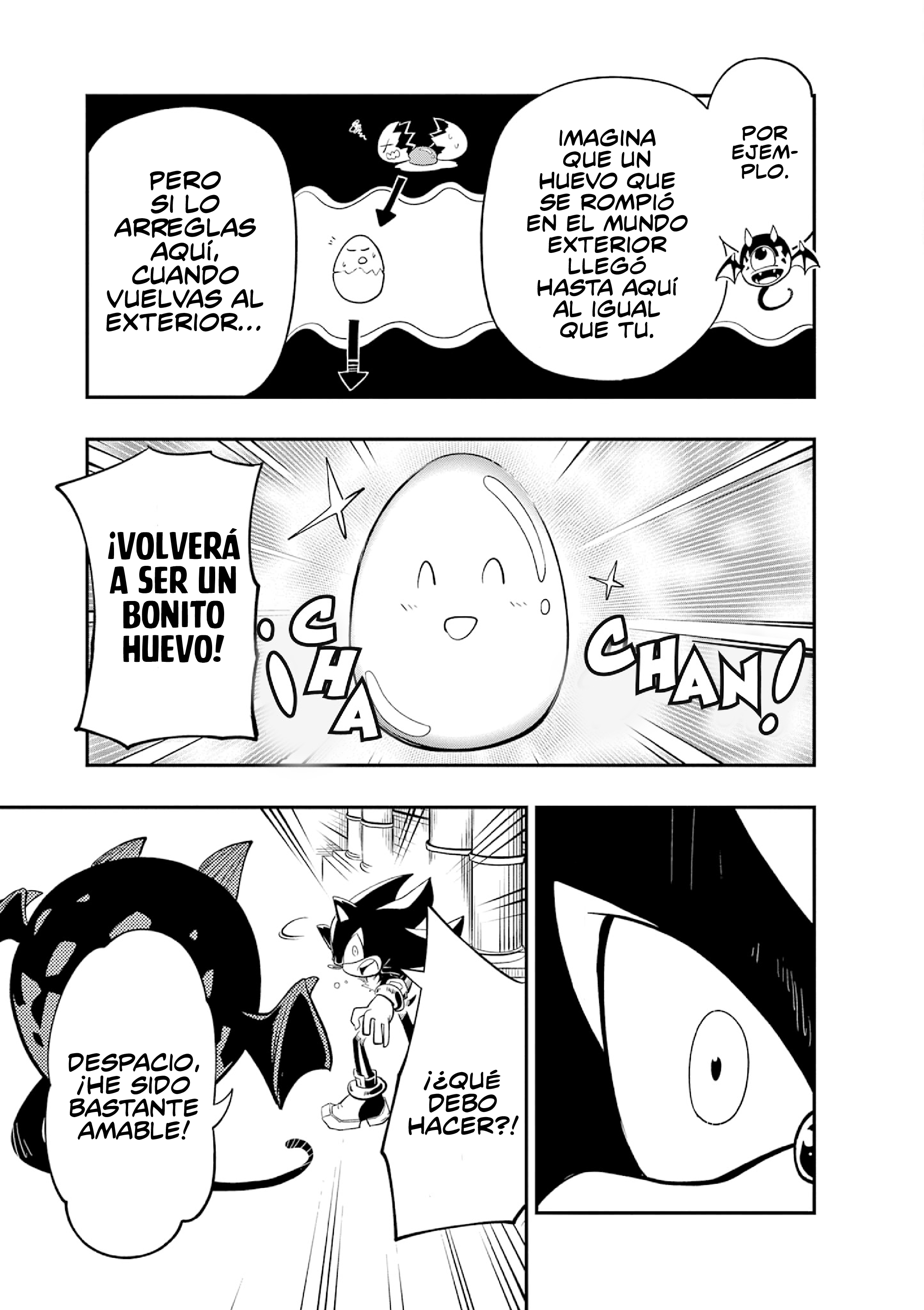 The Jet Black Hedgehog: Shadow the Hedgehog Gyoro del Espacio Blanco 第25页