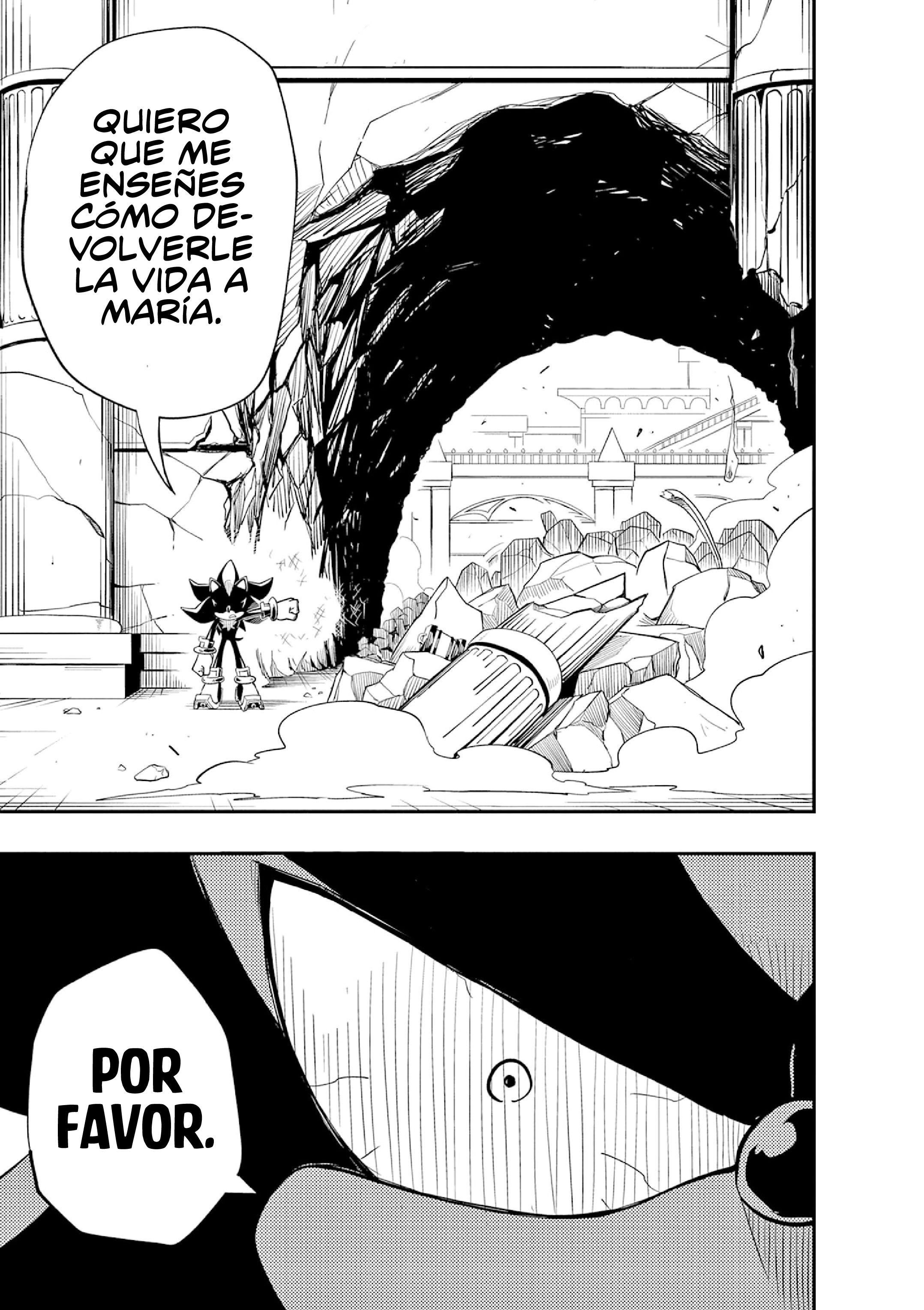 The Jet Black Hedgehog: Shadow the Hedgehog Gyoro del Espacio Blanco 第27页