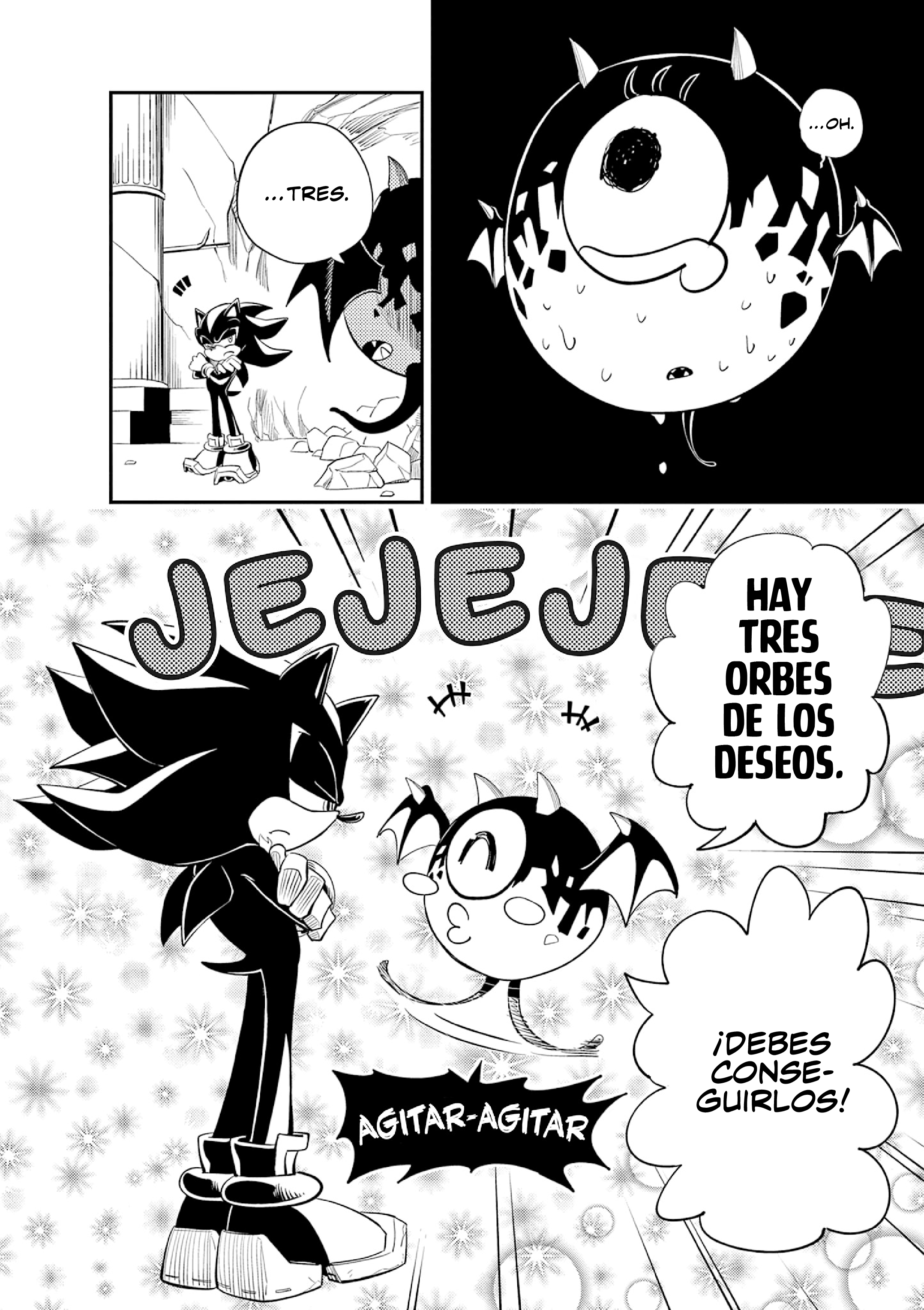 The Jet Black Hedgehog: Shadow the Hedgehog Gyoro del Espacio Blanco 第28页