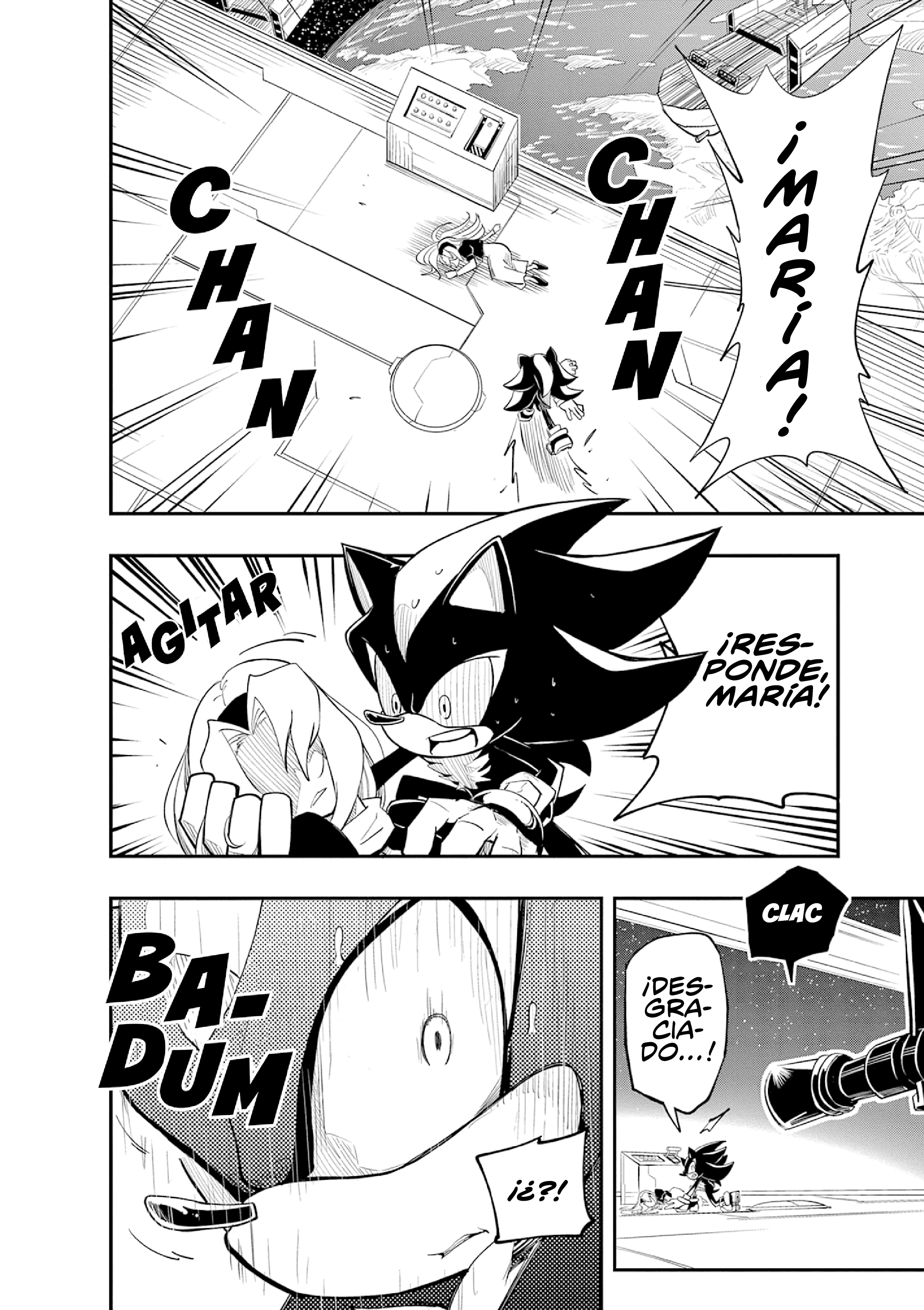The Jet Black Hedgehog: Shadow the Hedgehog Gyoro del Espacio Blanco 第5页