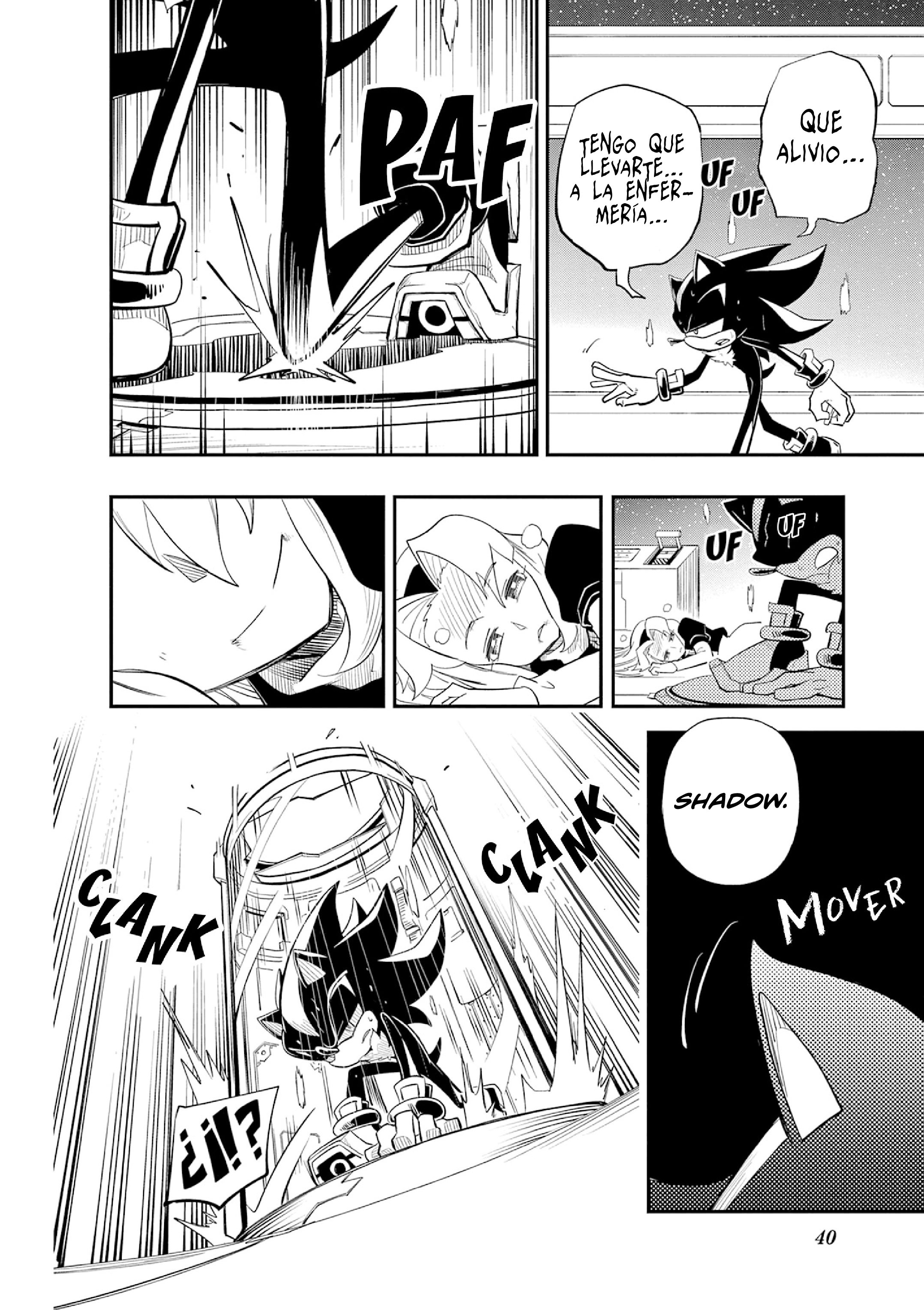 The Jet Black Hedgehog: Shadow the Hedgehog Gyoro del Espacio Blanco 第9页