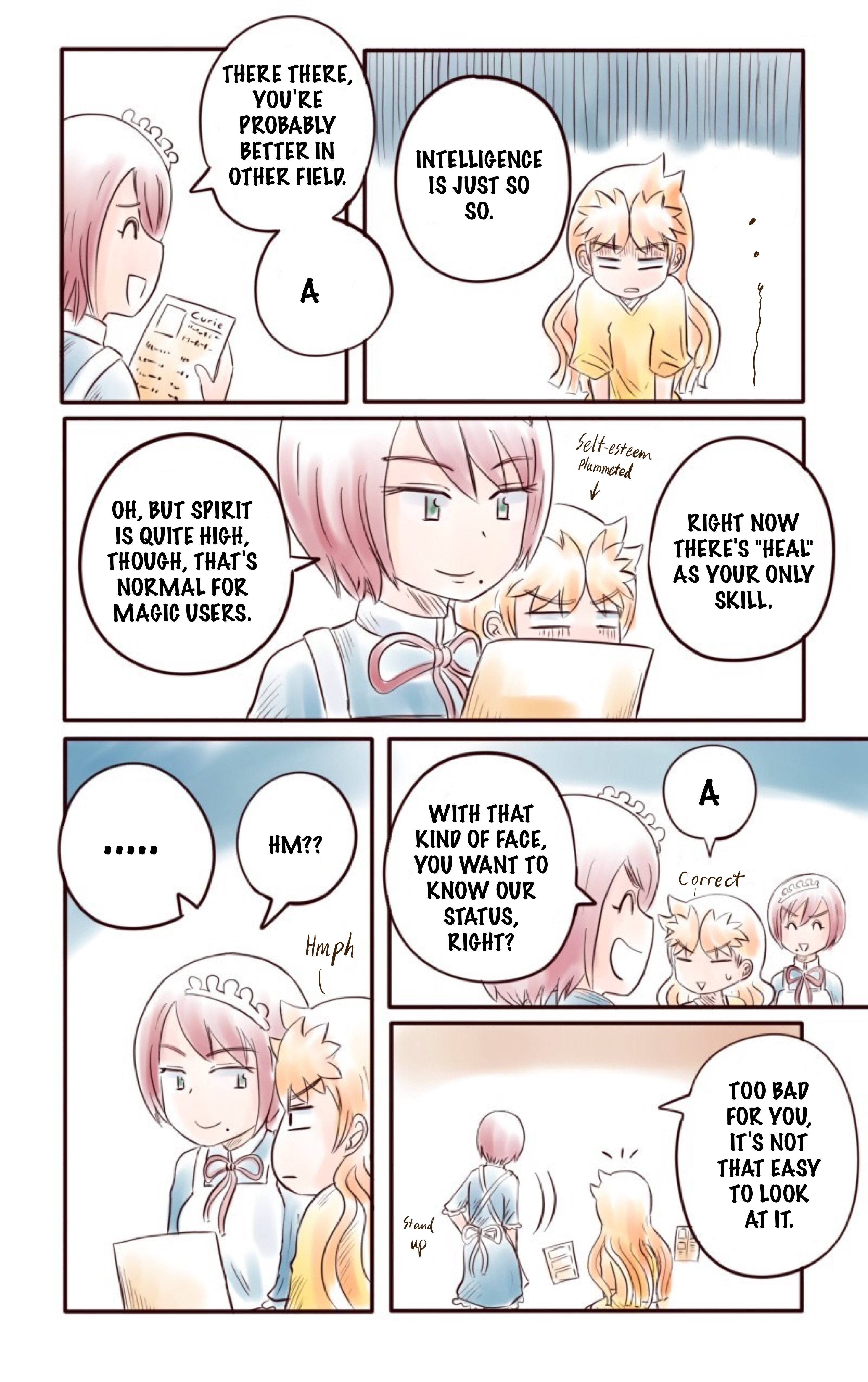 ฮีลเลอร์ตัวน้อยในโลกแฟนตาซี Character Sheet 第8页