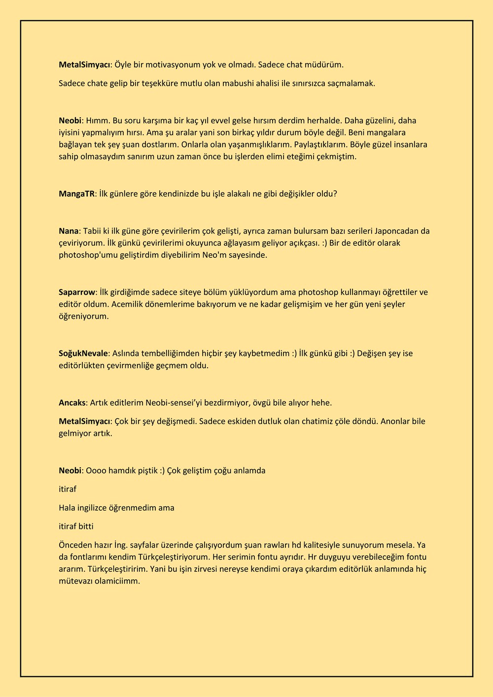 MangaTR ve Ekipler ile Söyleşi Mabushi Majo ile Söyleşi 第5页