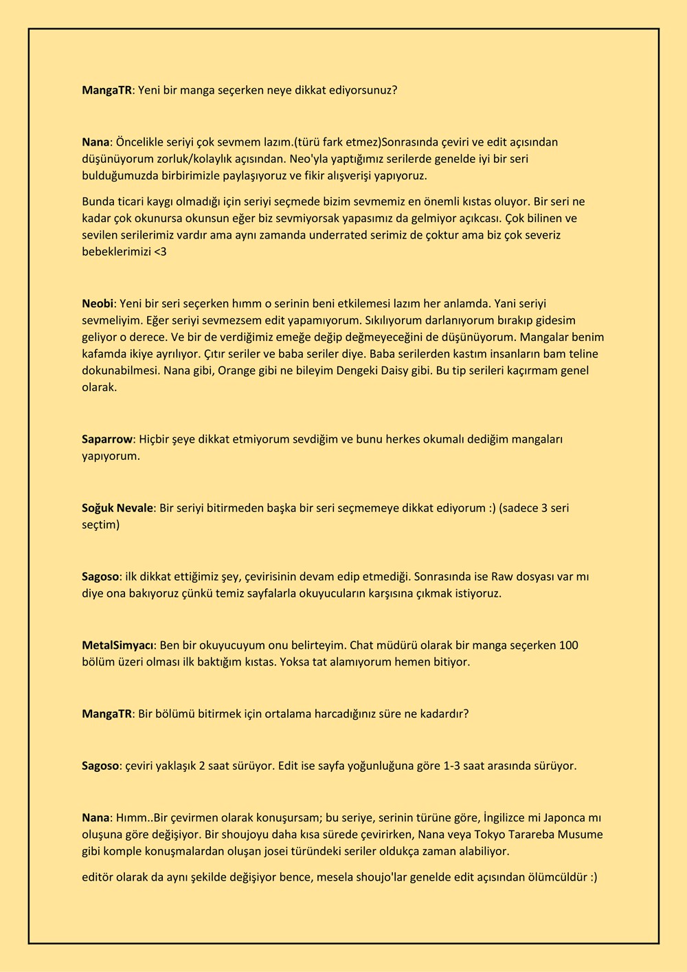 MangaTR ve Ekipler ile Söyleşi Mabushi Majo ile Söyleşi 第6页