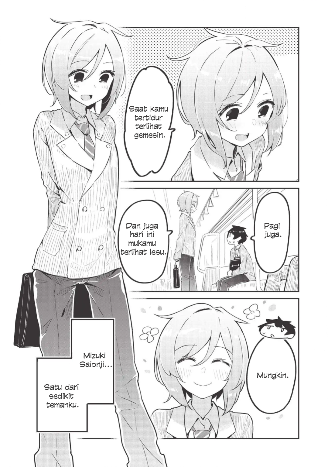 Ittsumo Shiotaiou na Osananajimi dakedo, Ore ni Kataomoi shite iru no ga Barebare de Kawaii. Menolong kucing bisa mendapatkan kekuatan gaib - Hanya kesan pribadi ① 第7页