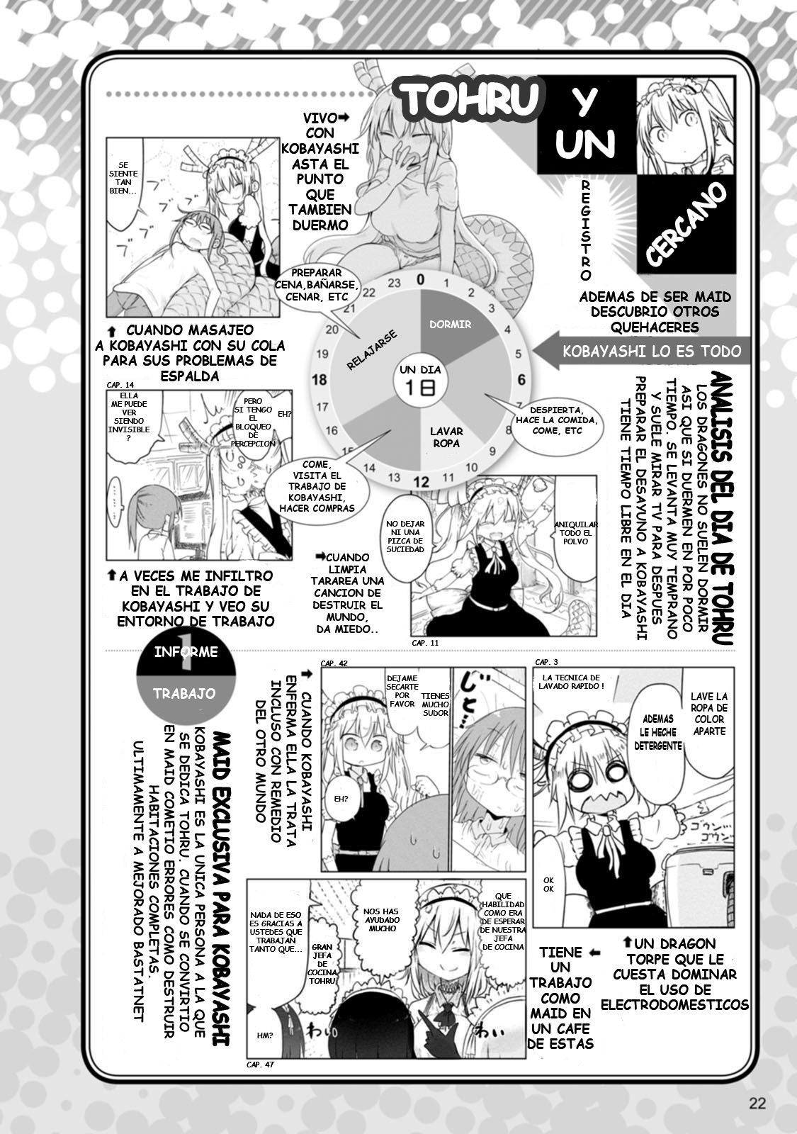 Kobayashi-san Chi no Maid Dragon Official Guidebook Tohru - perfil del personaje 第3页
