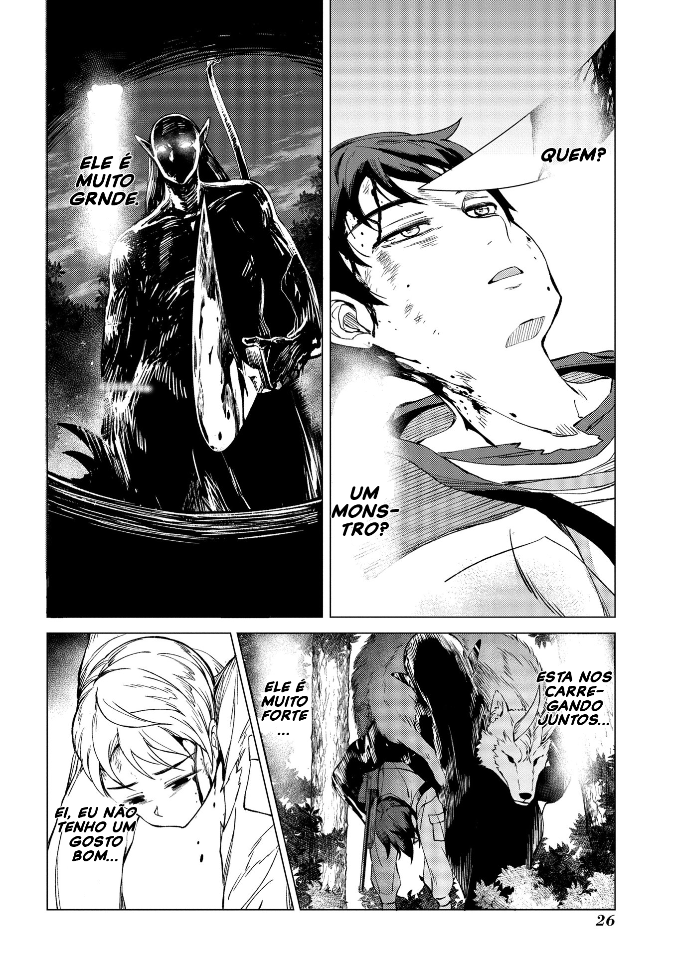 Hokkaidou no Gen'eki Hunter ga Isekai ni Hourikomarete Mita ~Elf Yome to Meguru Isekai Shuryou Life~ Vol. 1 Ch. 1 第26页