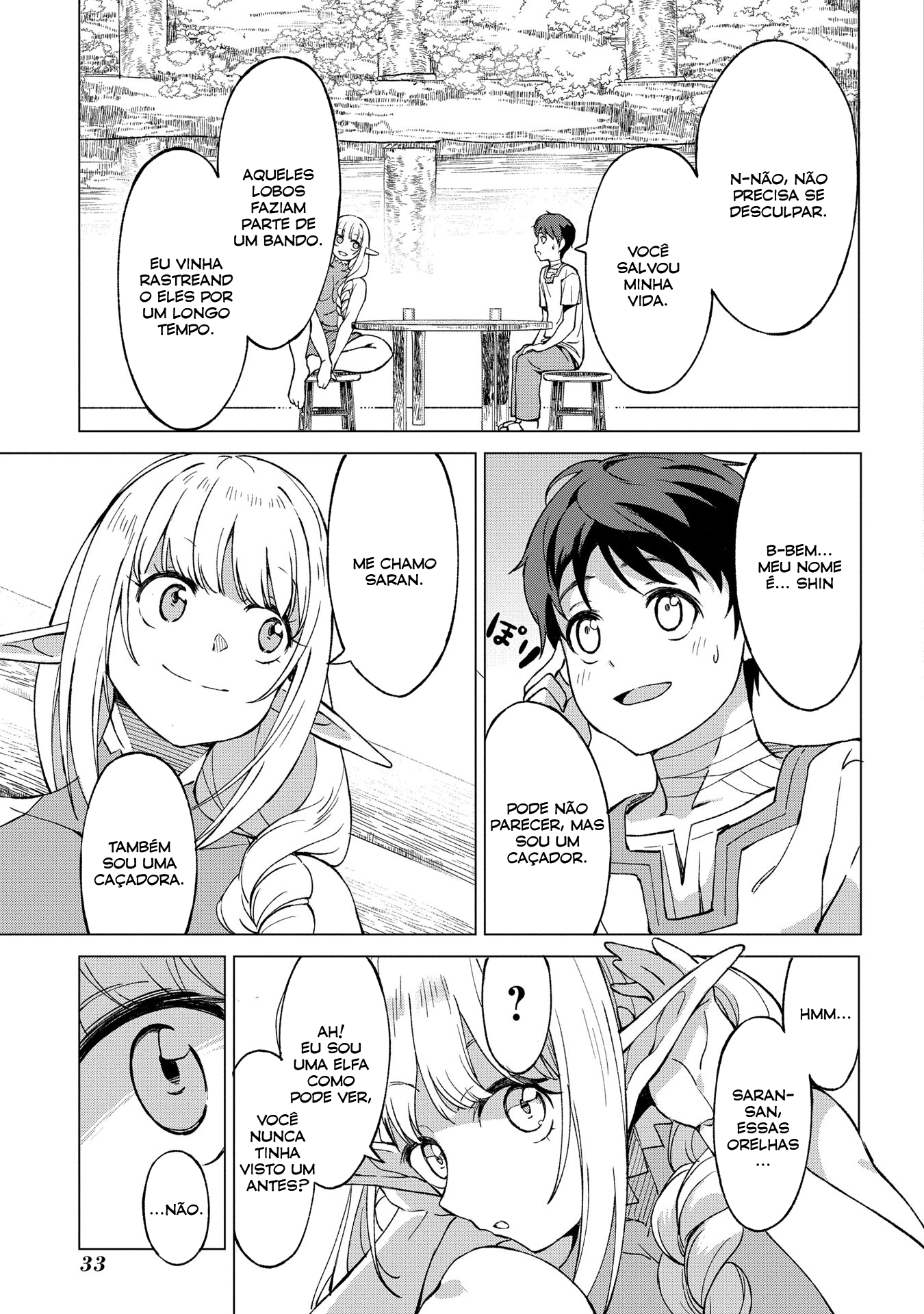 Hokkaidou no Gen'eki Hunter ga Isekai ni Hourikomarete Mita ~Elf Yome to Meguru Isekai Shuryou Life~ Vol. 1 Ch. 1 第33页