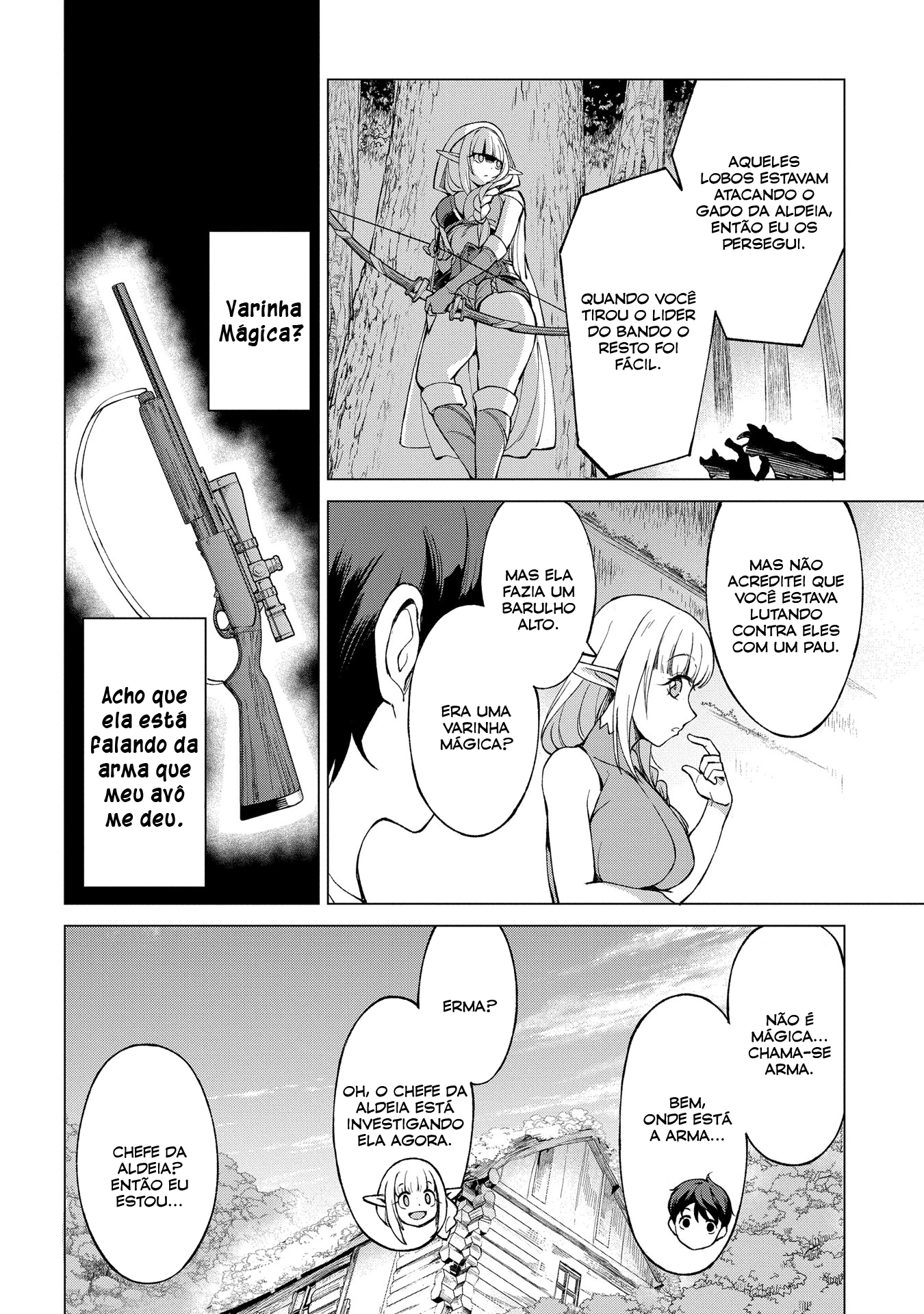 Hokkaidou no Gen'eki Hunter ga Isekai ni Hourikomarete Mita ~Elf Yome to Meguru Isekai Shuryou Life~ Vol. 1 Ch. 1 第36页