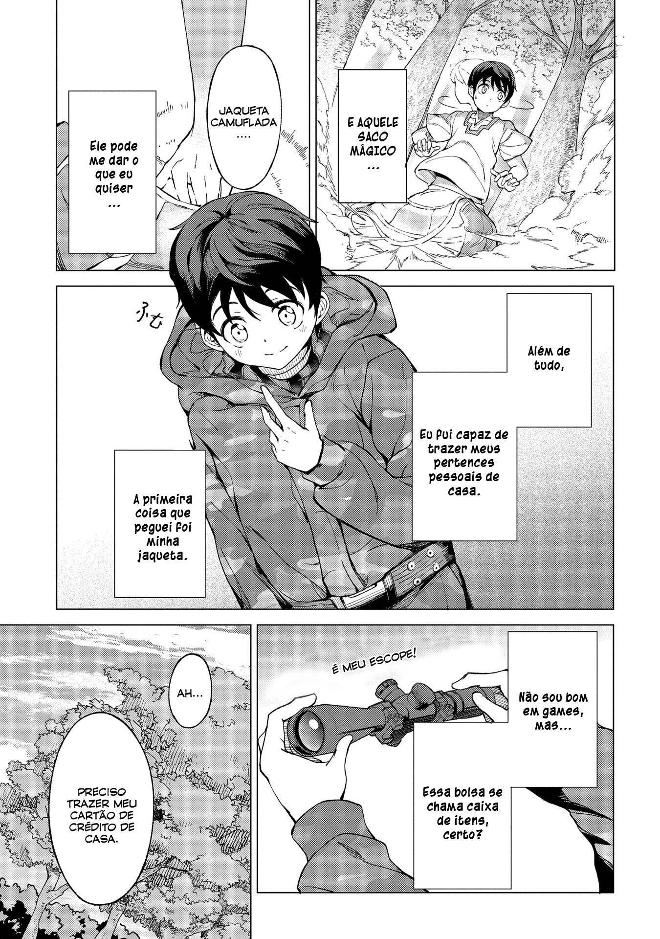 Hokkaidou no Gen'eki Hunter ga Isekai ni Hourikomarete Mita ~Elf Yome to Meguru Isekai Shuryou Life~ Vol. 1 Ch. 1 第43页