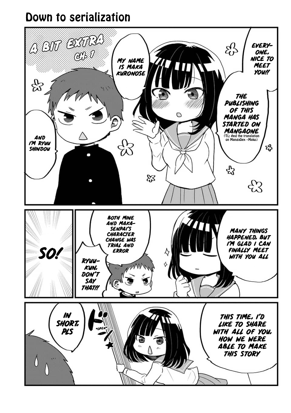 Oredake ni Kamatte Maka-senpai Down to serialization 第1页