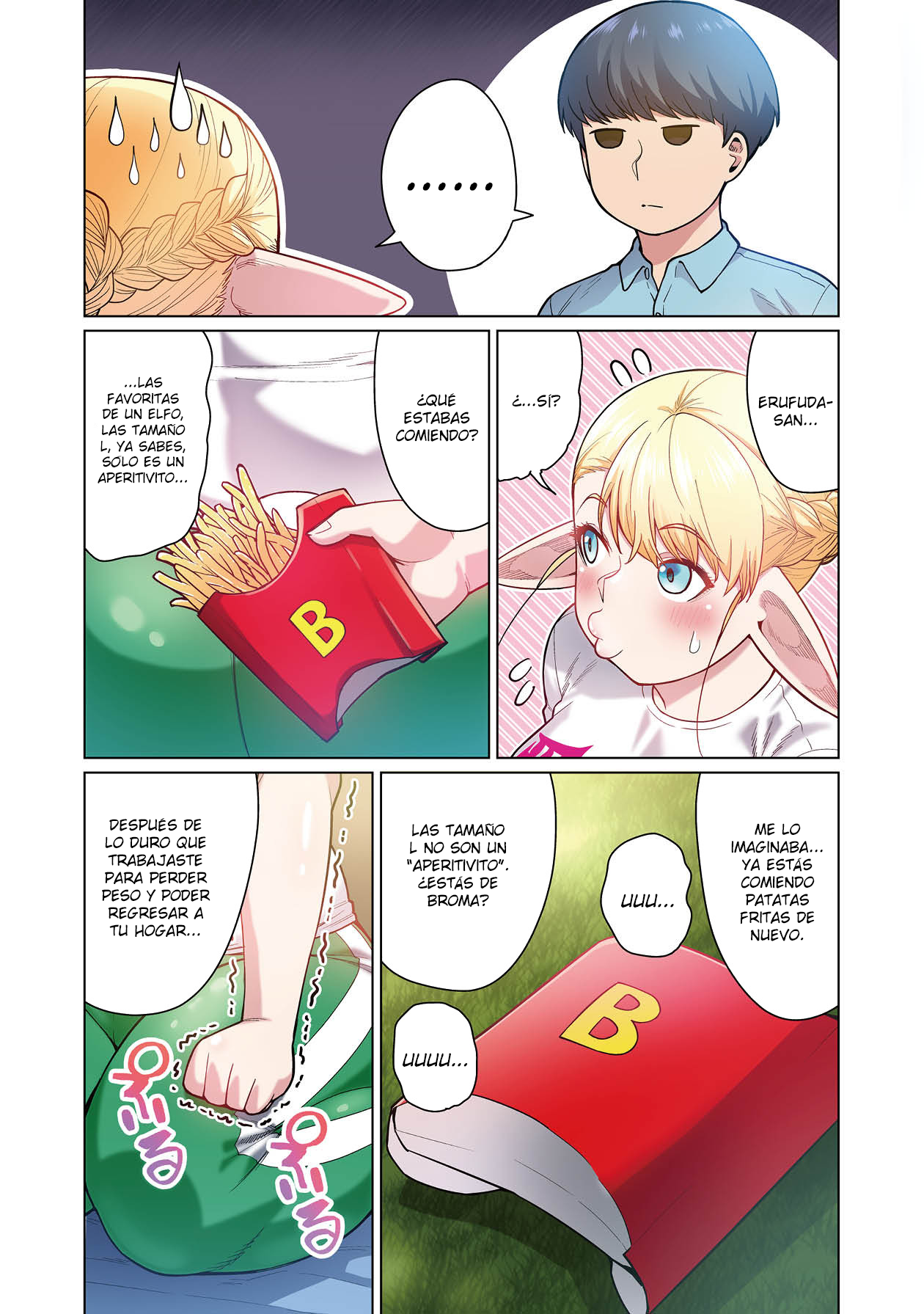 Shin Elf-san wa Yaserarenai. (Official Colored) Aceite de Elfa 第15页