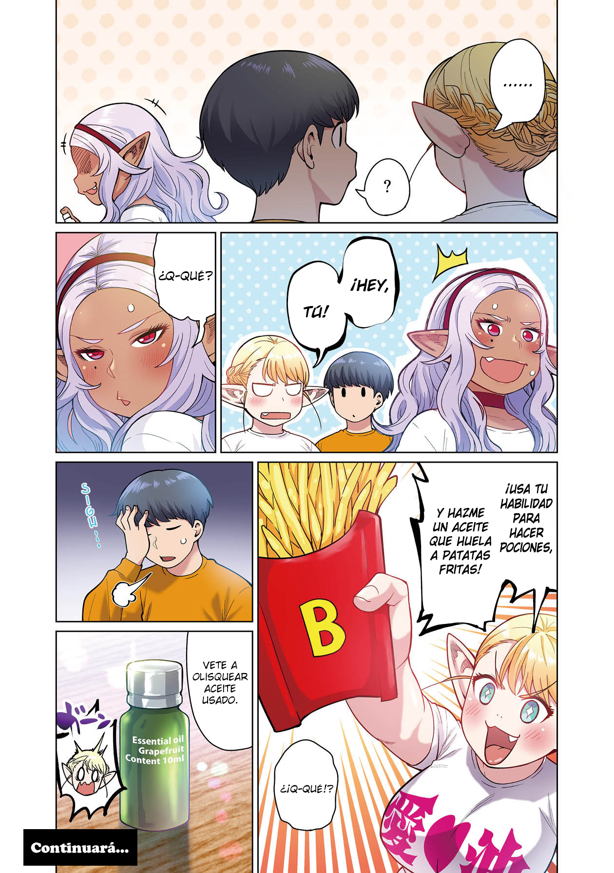 Shin Elf-san wa Yaserarenai. (Official Colored) Aceite de Elfa 第34页