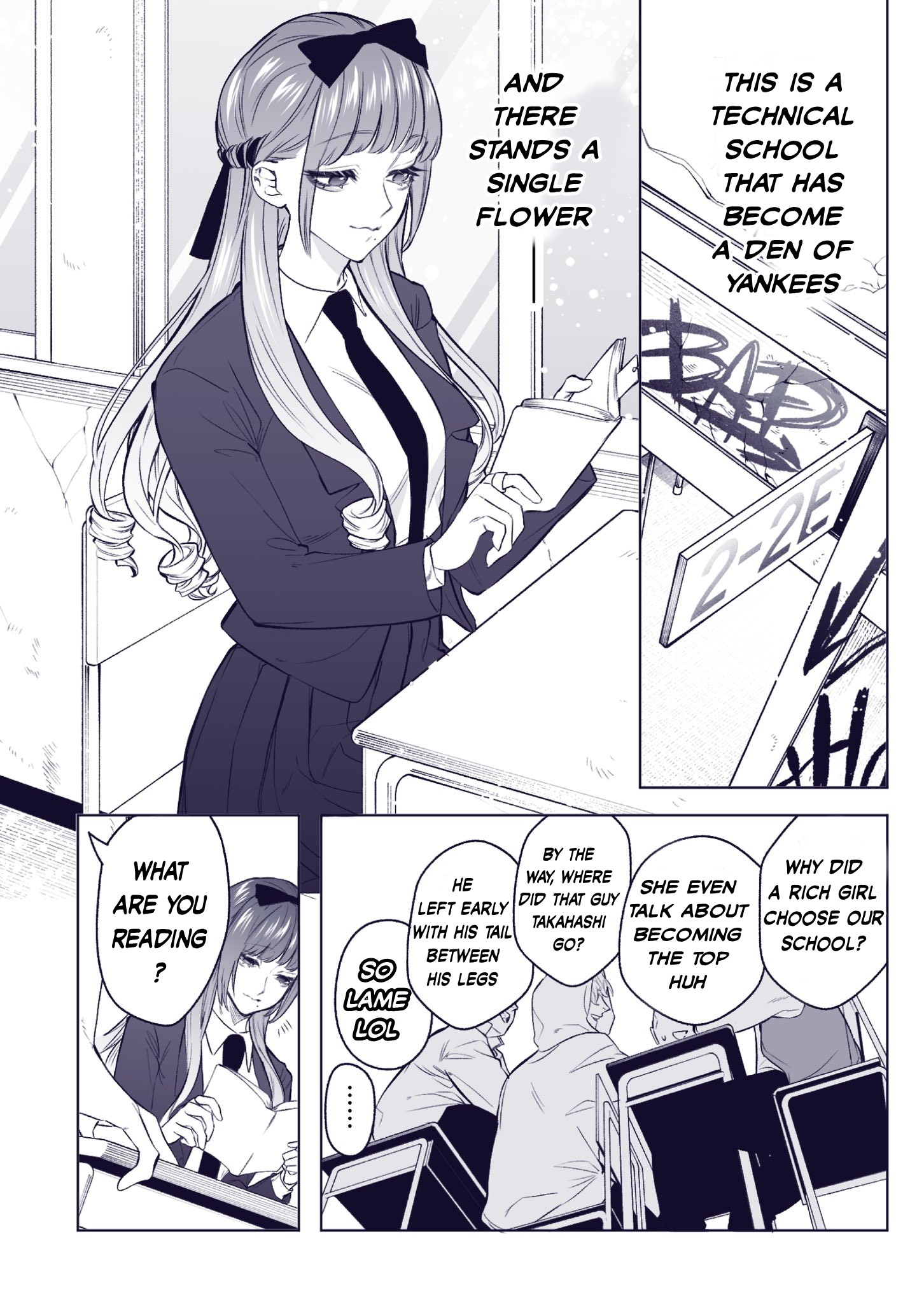Yankee Koukou ni Ojousama (Pre-Serialization) Yankee VS. Young Lady 第2页