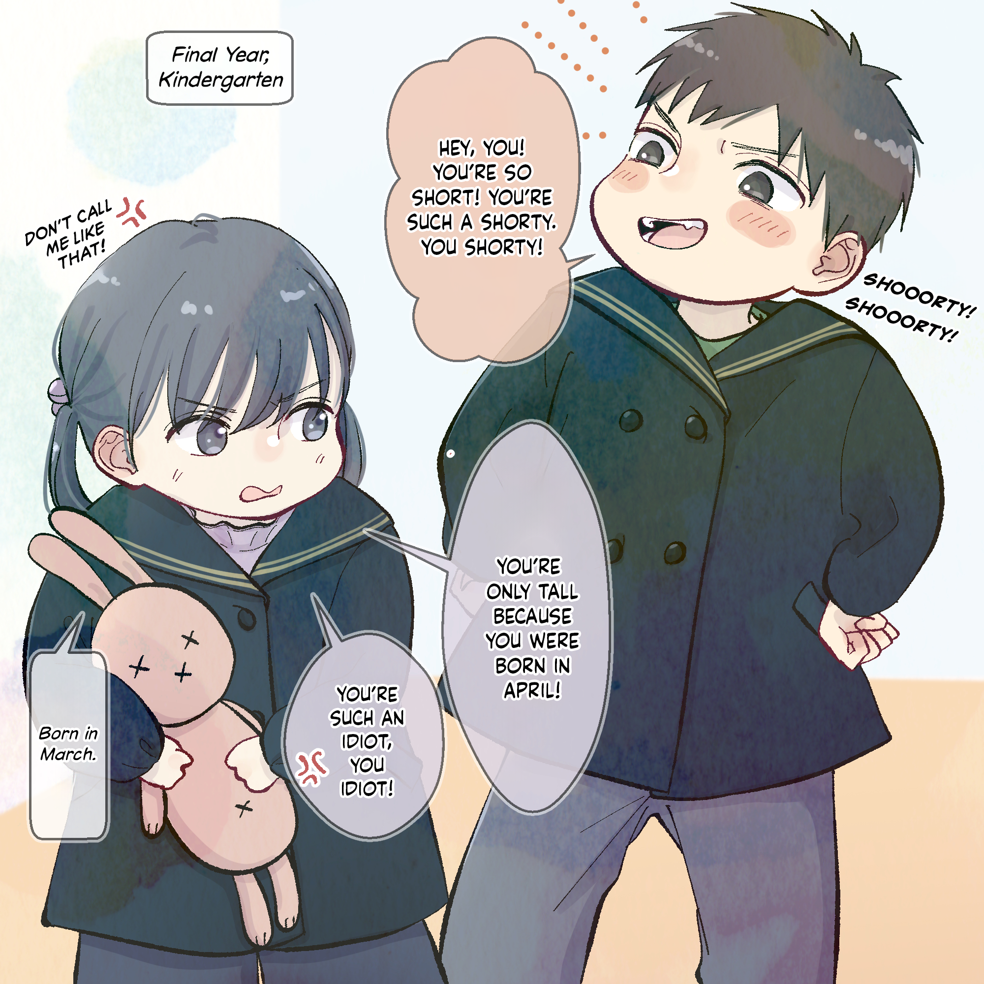 3-Gumi no Osananajimi Childhood Friends Conscious of a Height Difference 第1页