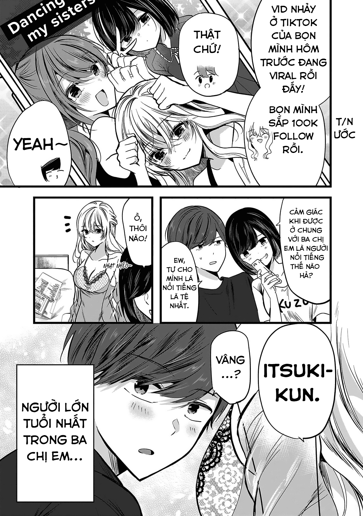 Kimi ni Koisuru Sanshimai Bắt đầu cuộc sống chung đầy cảm xúc với ba chị em influencer!? 第14页