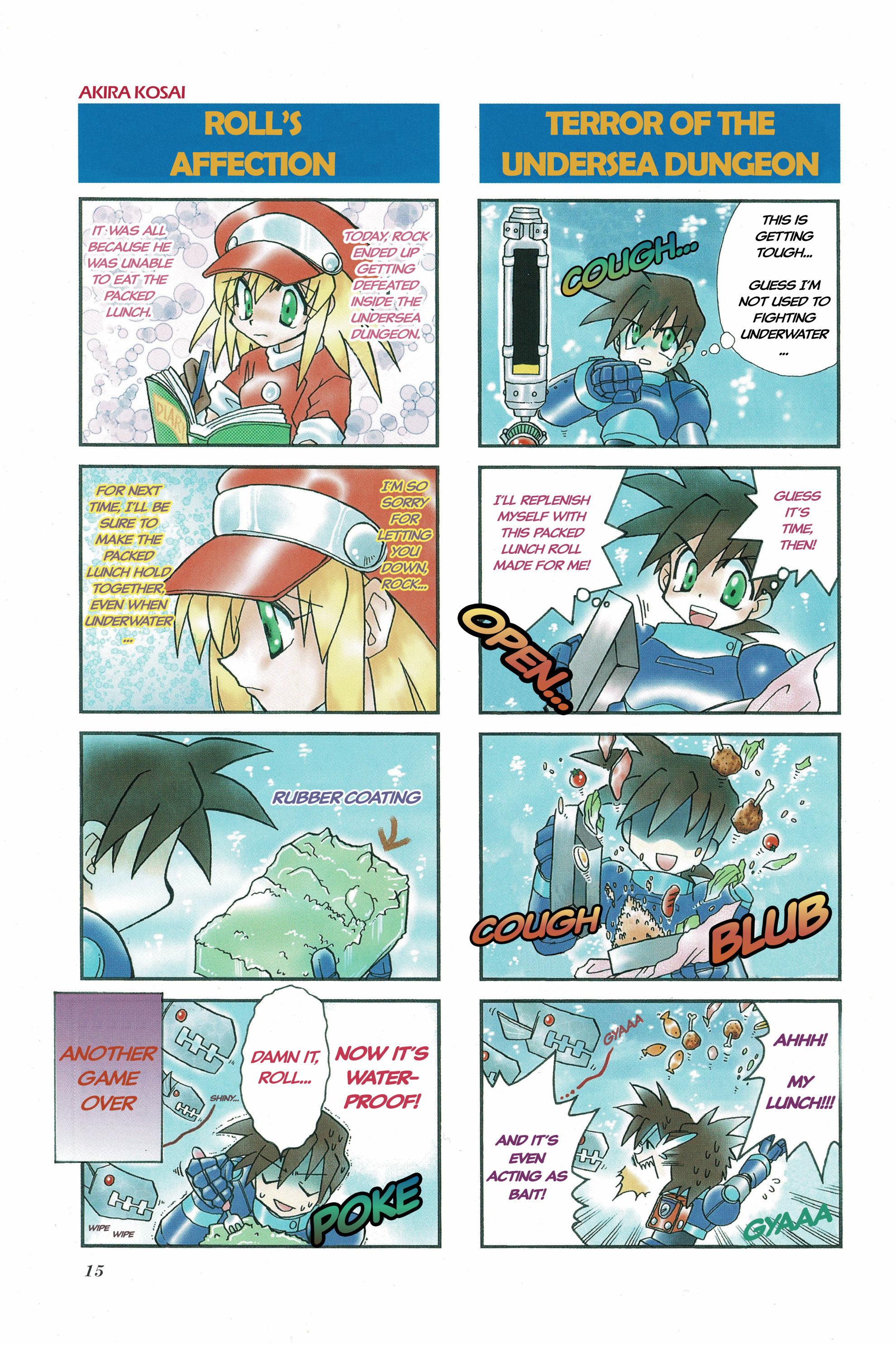 Rockman DASH2 4Koma Gag Battle Cover/Table of Contents/Colored Pages 第16页