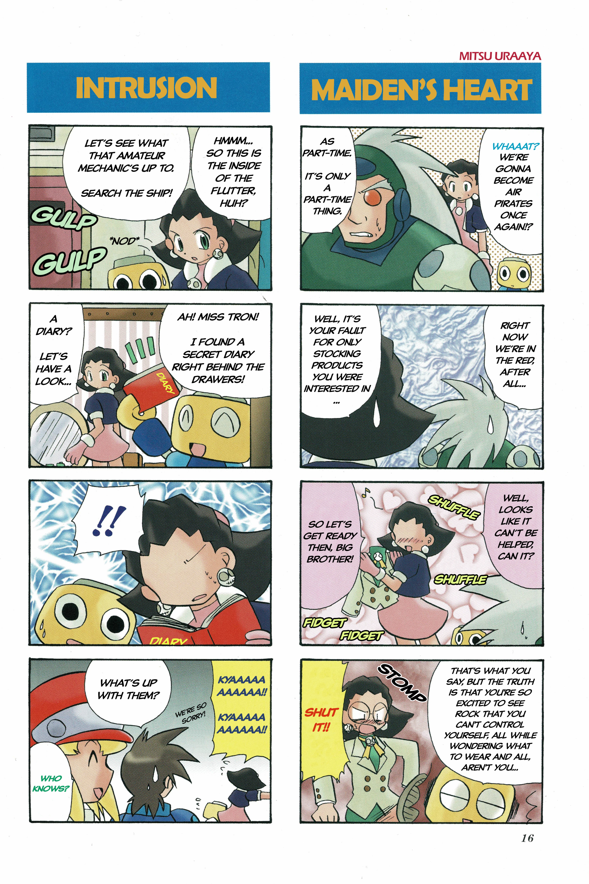 Rockman DASH2 4Koma Gag Battle Cover/Table of Contents/Colored Pages 第17页