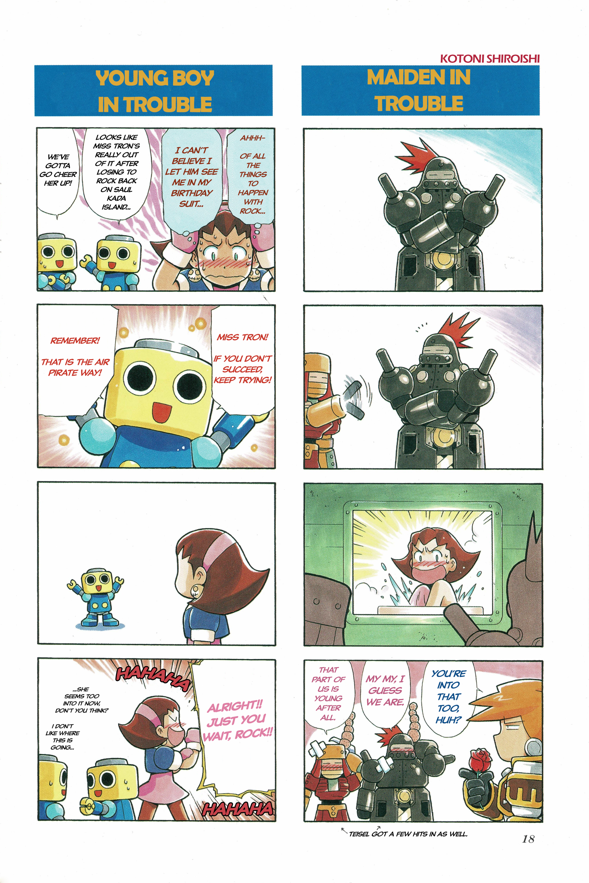 Rockman DASH2 4Koma Gag Battle Cover/Table of Contents/Colored Pages 第19页